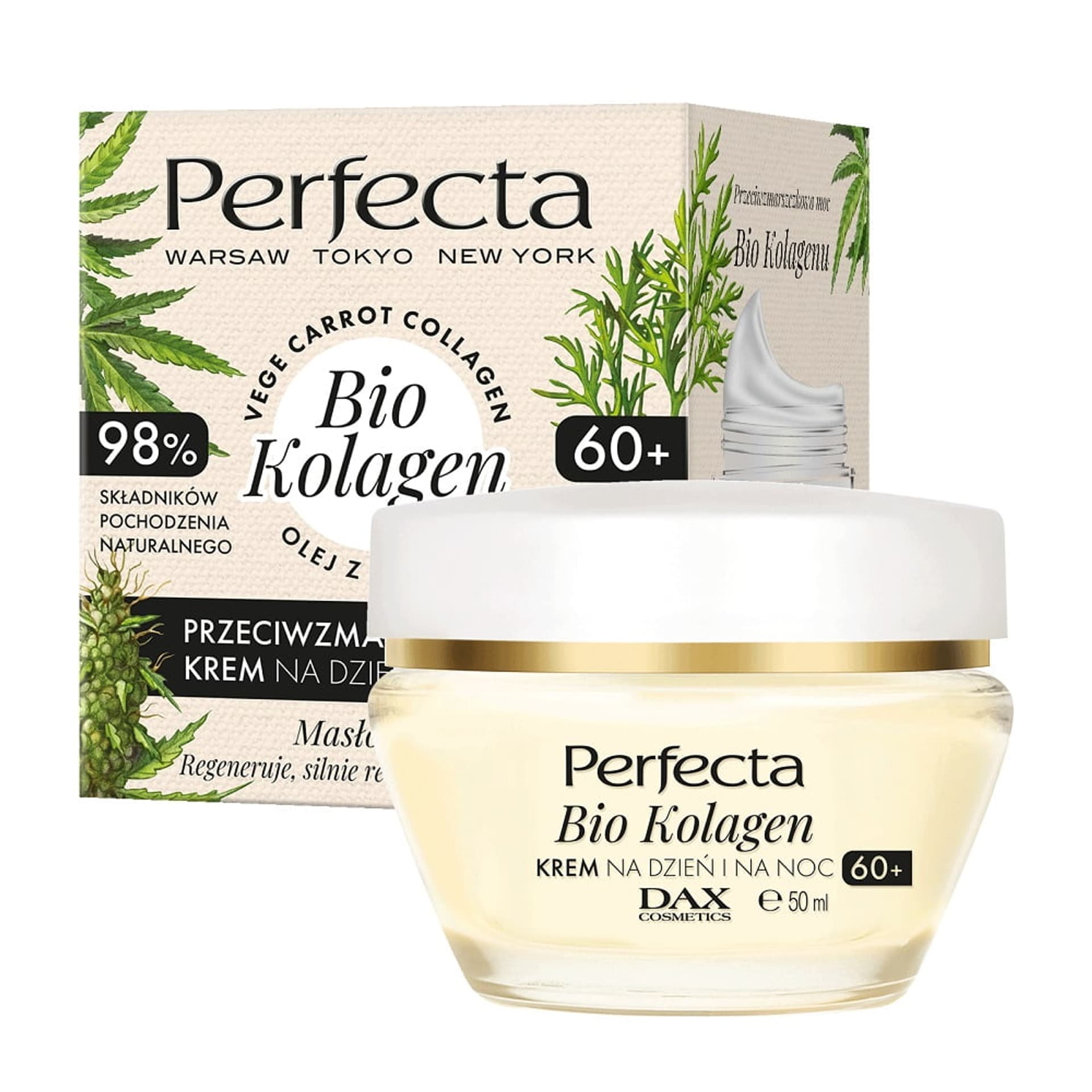 

Perfecta Bio Kolagen 60+ Krem przeciwzmarszczkowy na dzień i noc 50ml