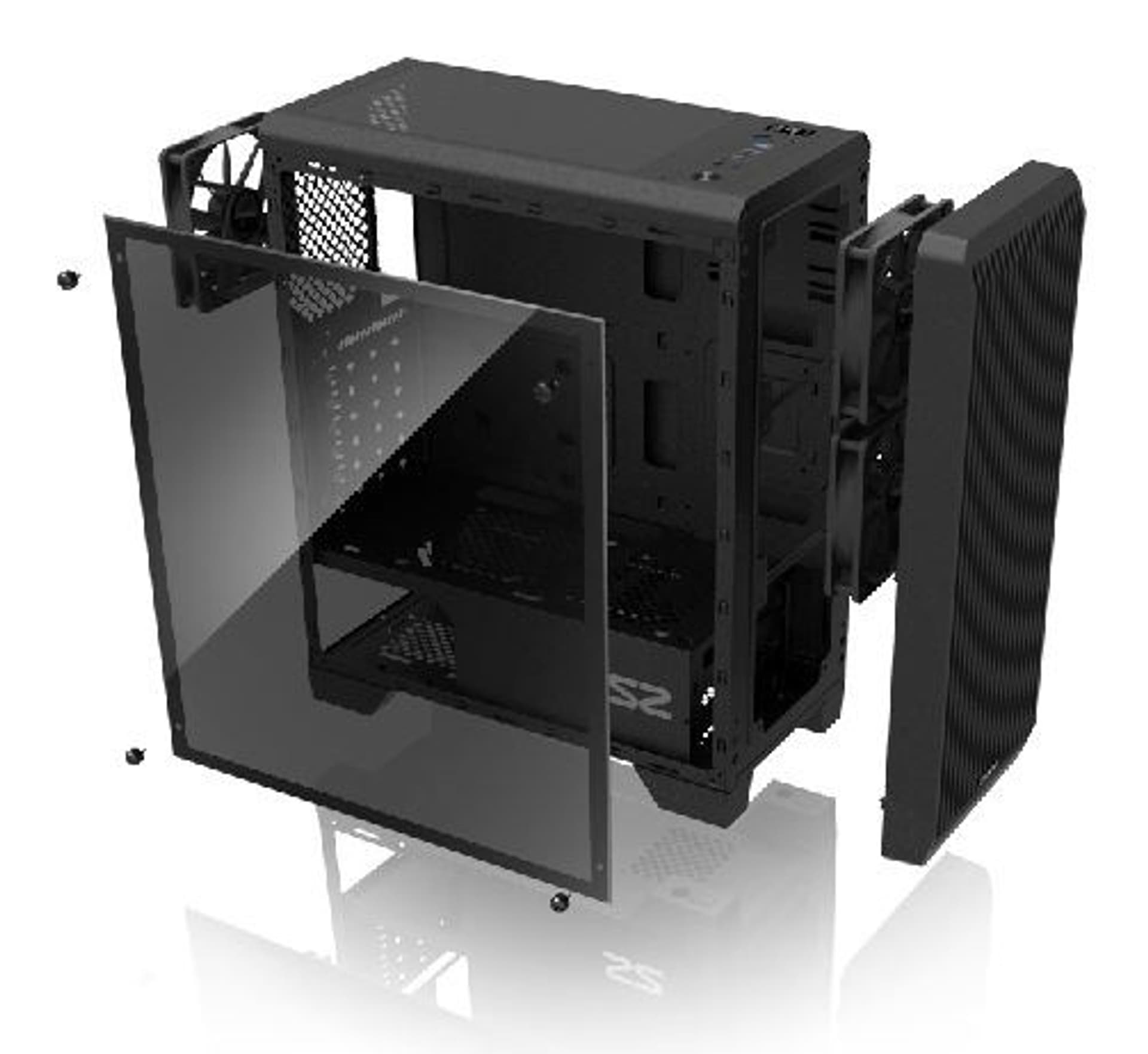 

Obudowa S2 TG ATX Mid Tower PC Case TG fan x3