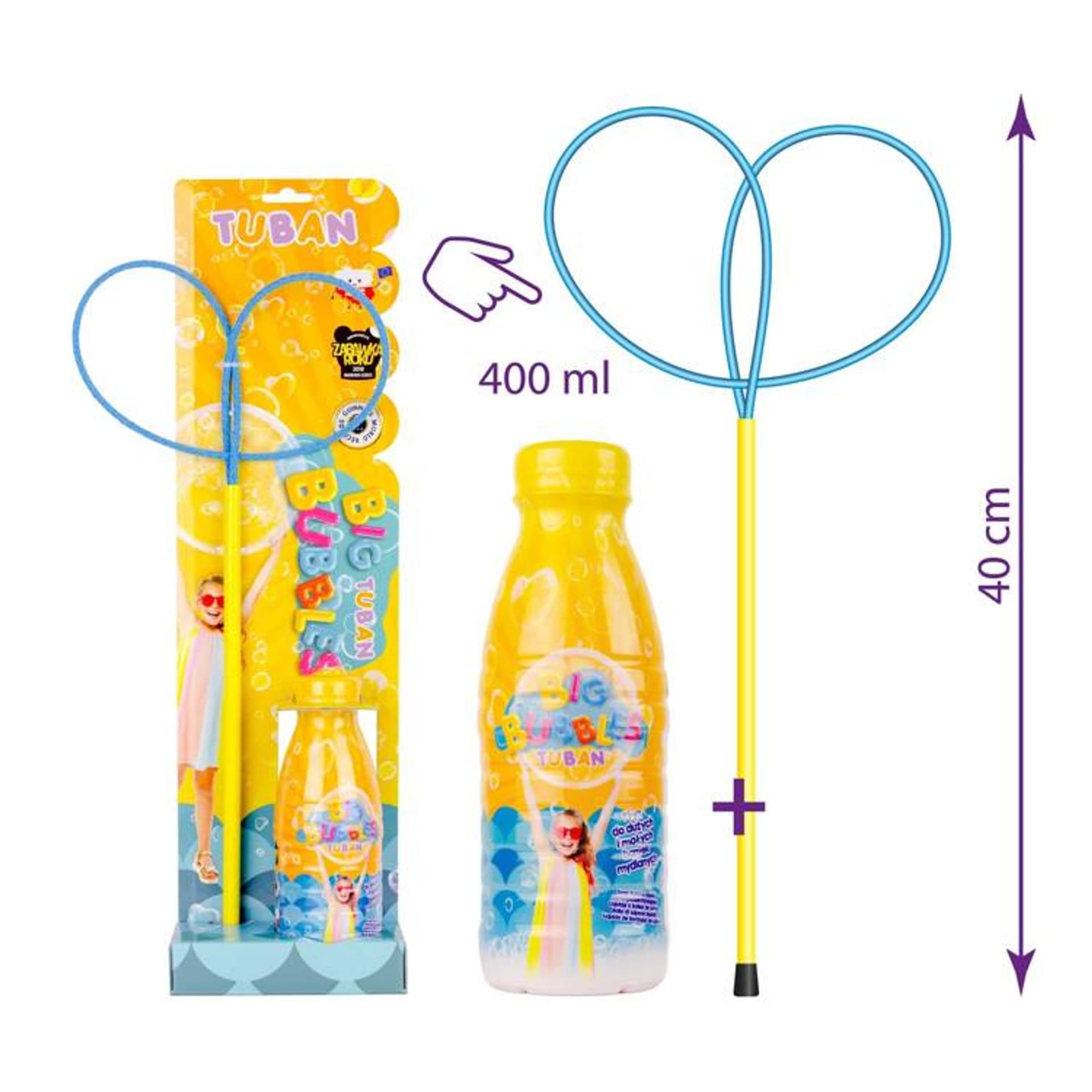 

TUBAN Obręcz pro motylek bańki mydlane + płyn 400ml
