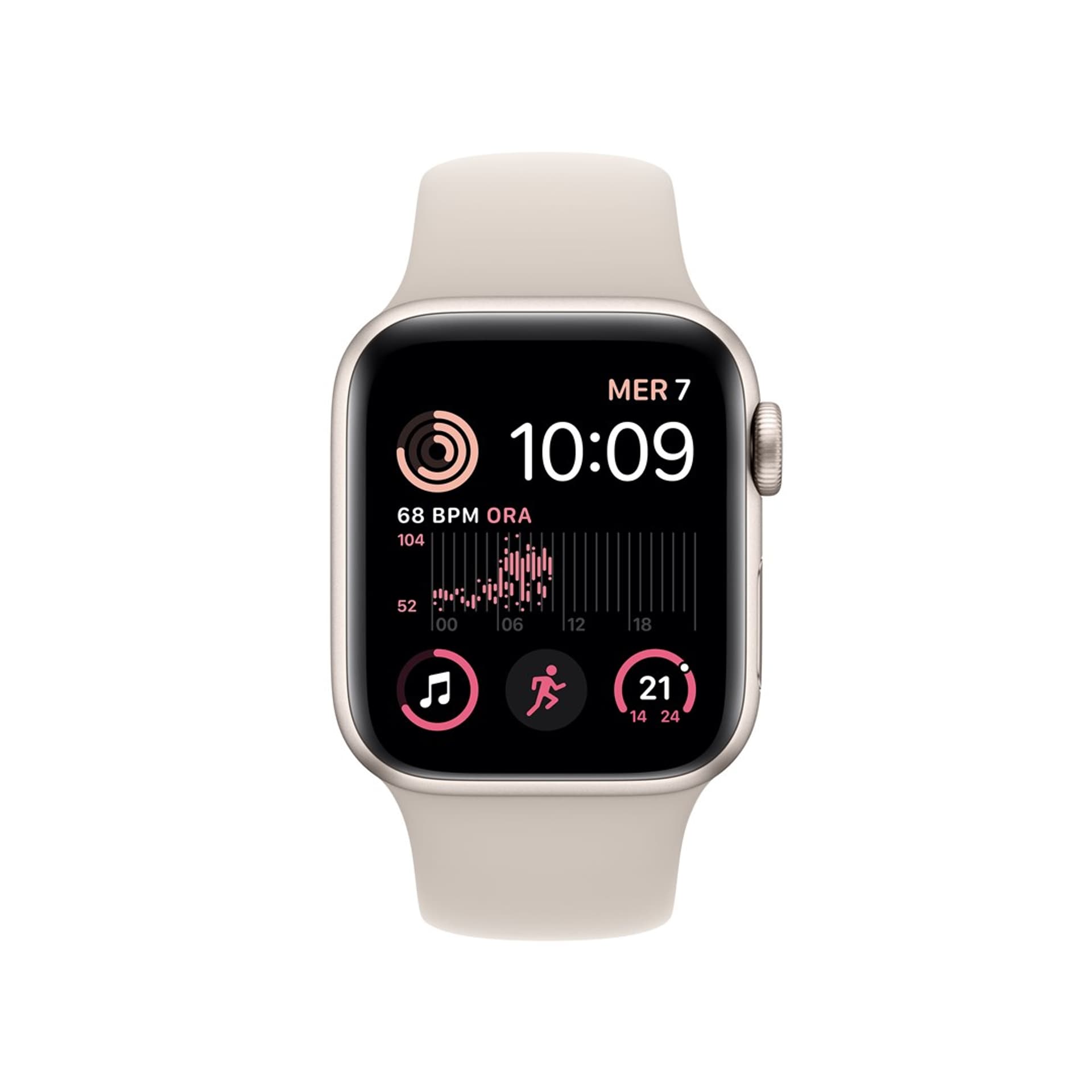 

Apple Watch SE2 GPS 40mm Starlight Aluminium Case with Starlight Sport Band