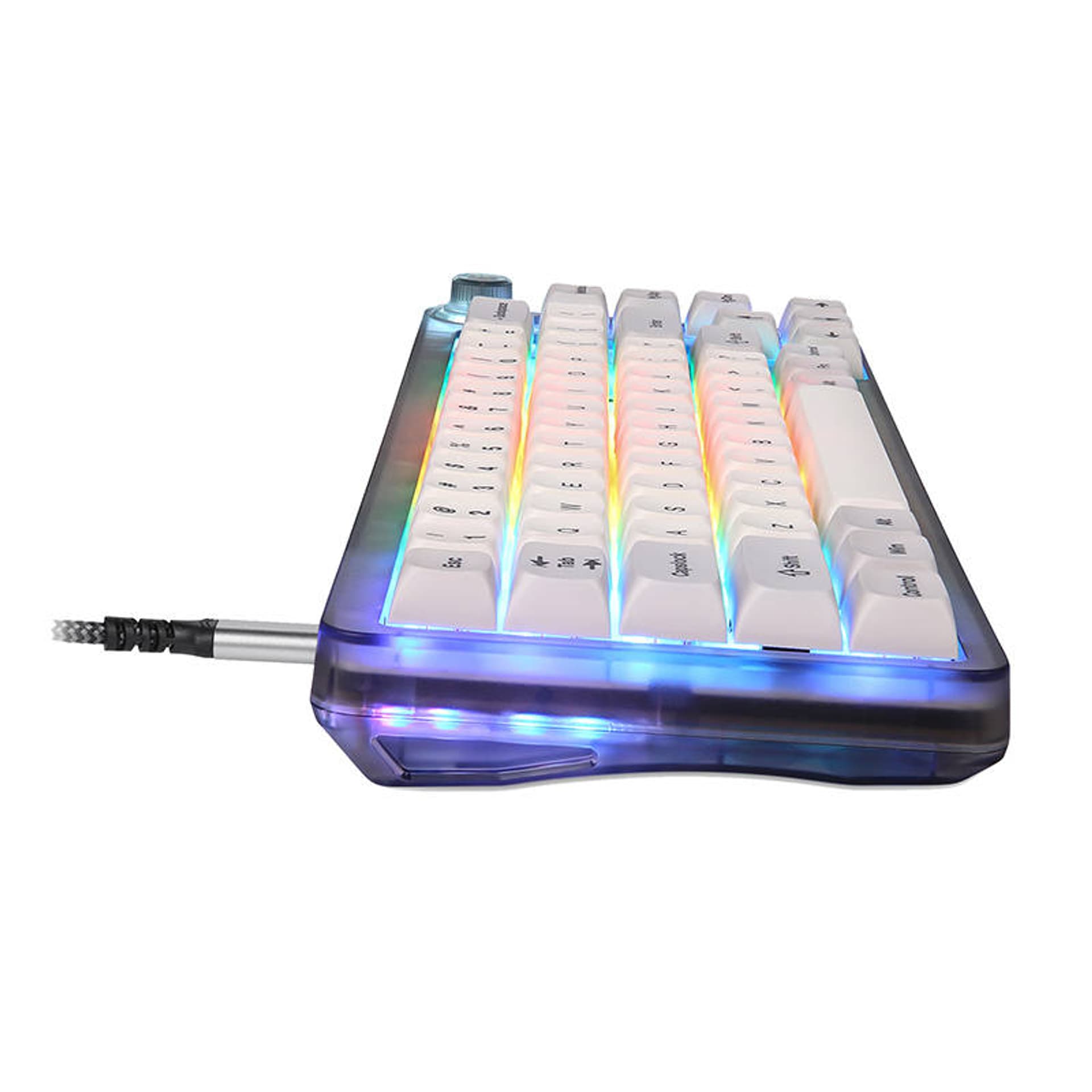 

Klawiatura mechaniczna gamingowa Motospeed CK69 RGB (biała)