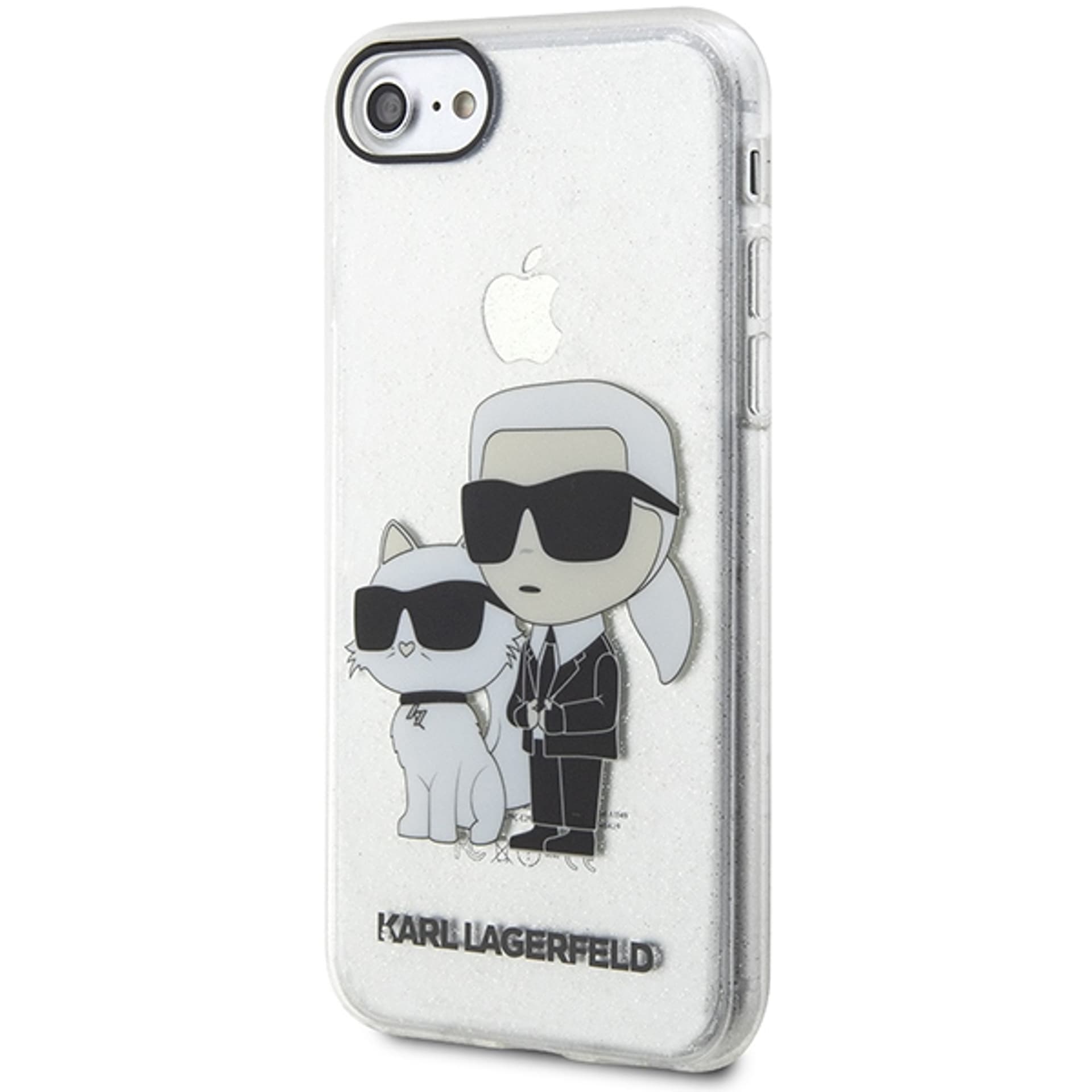 

Karl Lagerfeld KLHCI8HNKCTGT iPhone 7/8/ SE 2020 / SE 2022 transparent hardcase Gliter Karl&Choupette