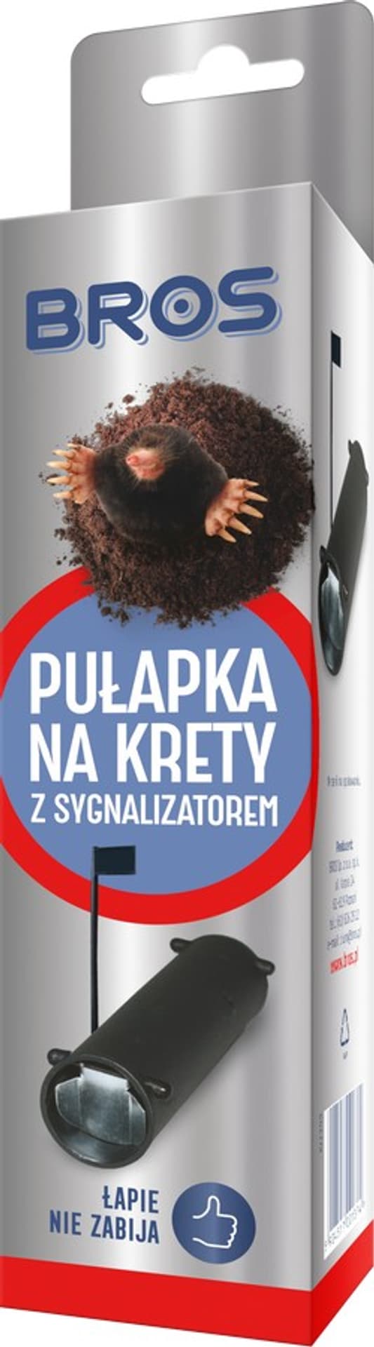 

Pułapka na krety i nornice Bros z sygnalizatorem Bros 040