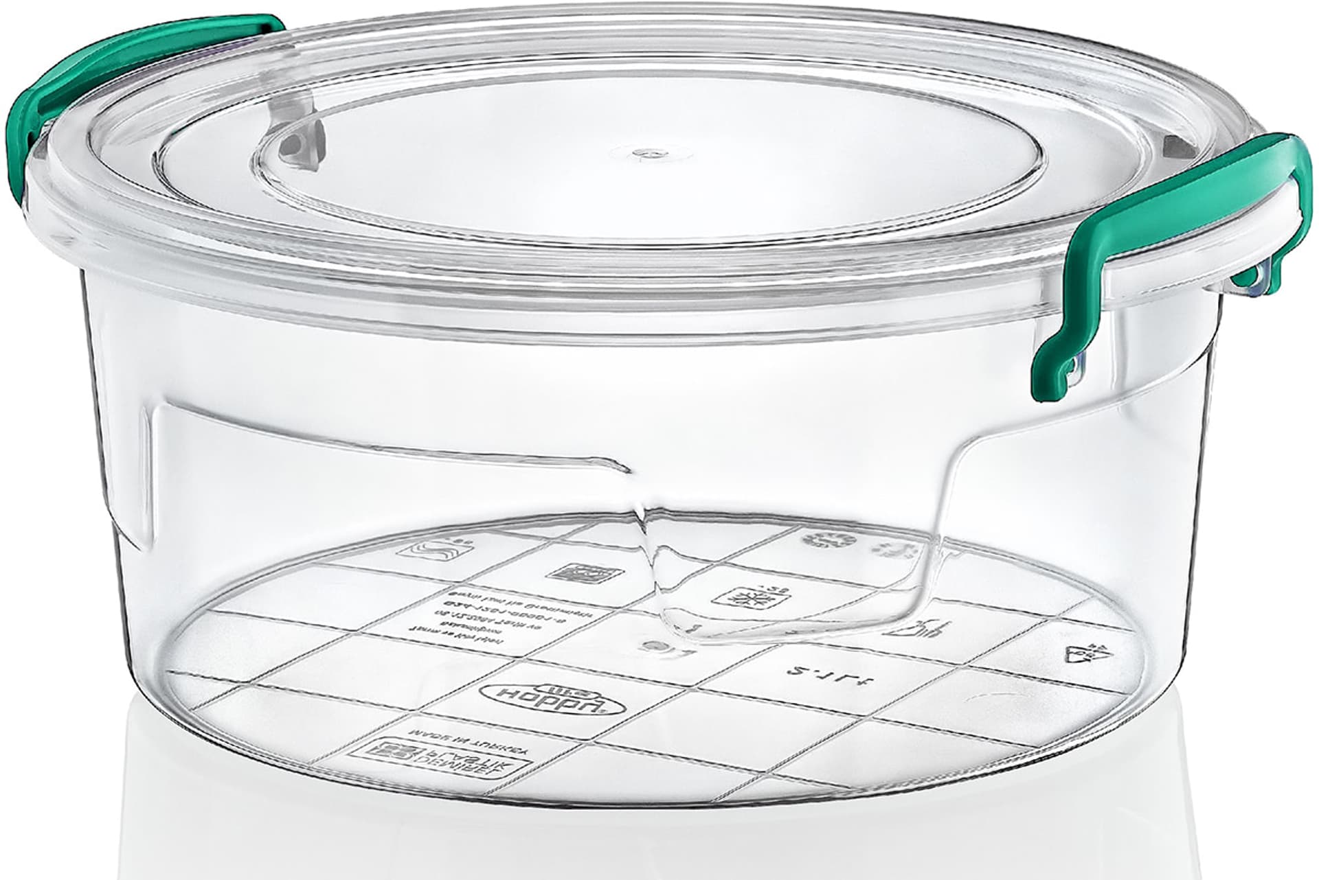 

Pojemnik plastikowy 1,2L OKRĄGŁY MULTI BOX z pokrywką