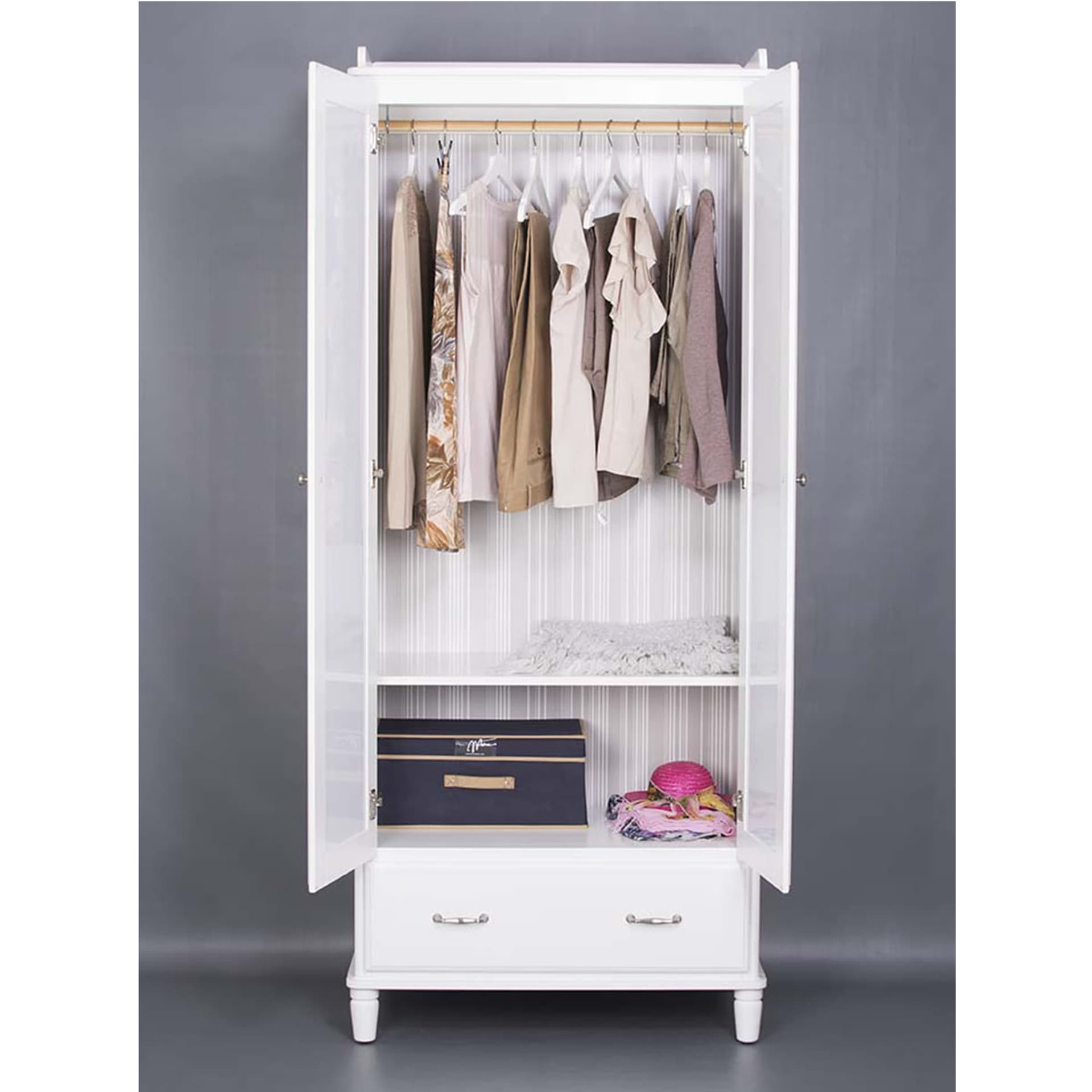

Pojemnik, organizer do szafy 60x45x30cm NIEBIESKI