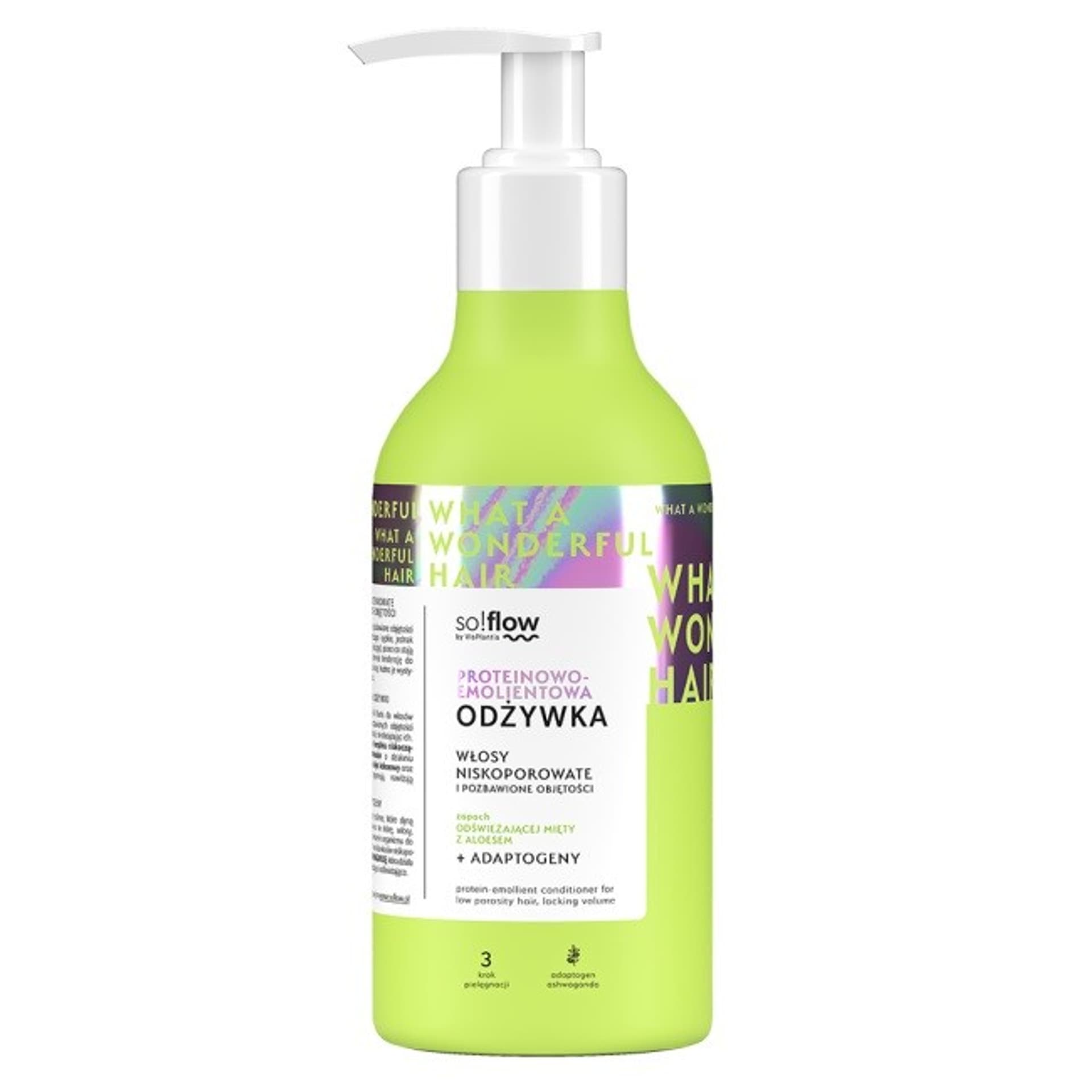 

Vis Plantis So!Flow Proteinowo - Emolientowa Odżywka do włosów niskoporowatych i pozbawionych objętości 400ml