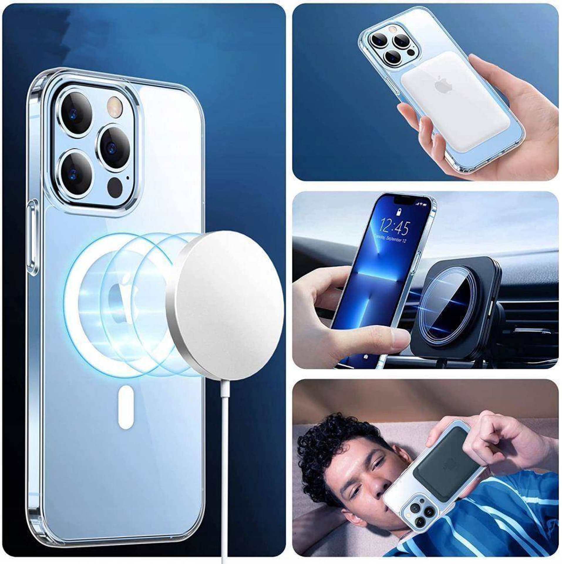 

Etui SAMSUNG GALAXY S22 Tech-Protect FlexAir Hybrid MagSafe transparentne