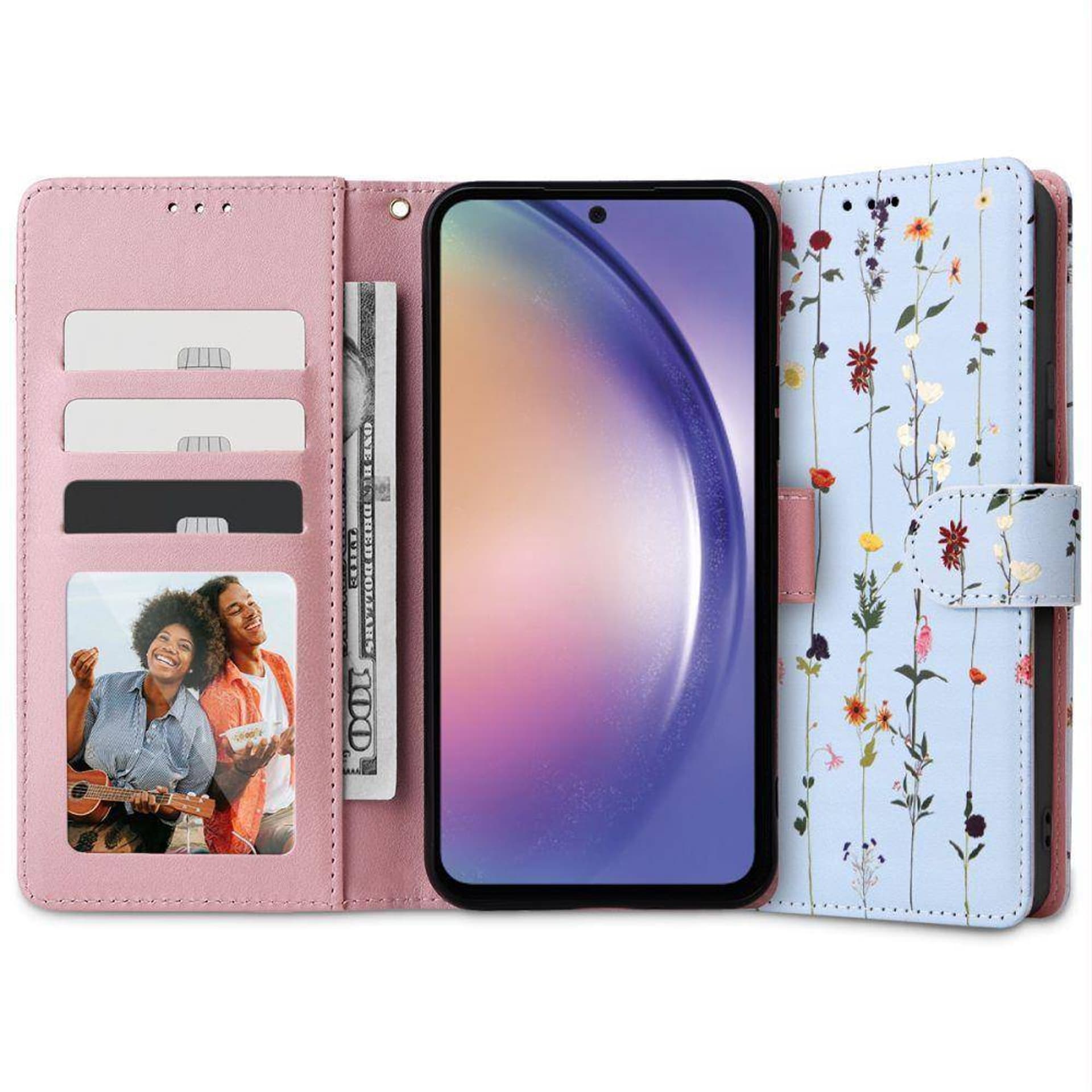 

Etui SAMSUNG GALAXY A34 5G Tech-Protect Wallet Garden czarne
