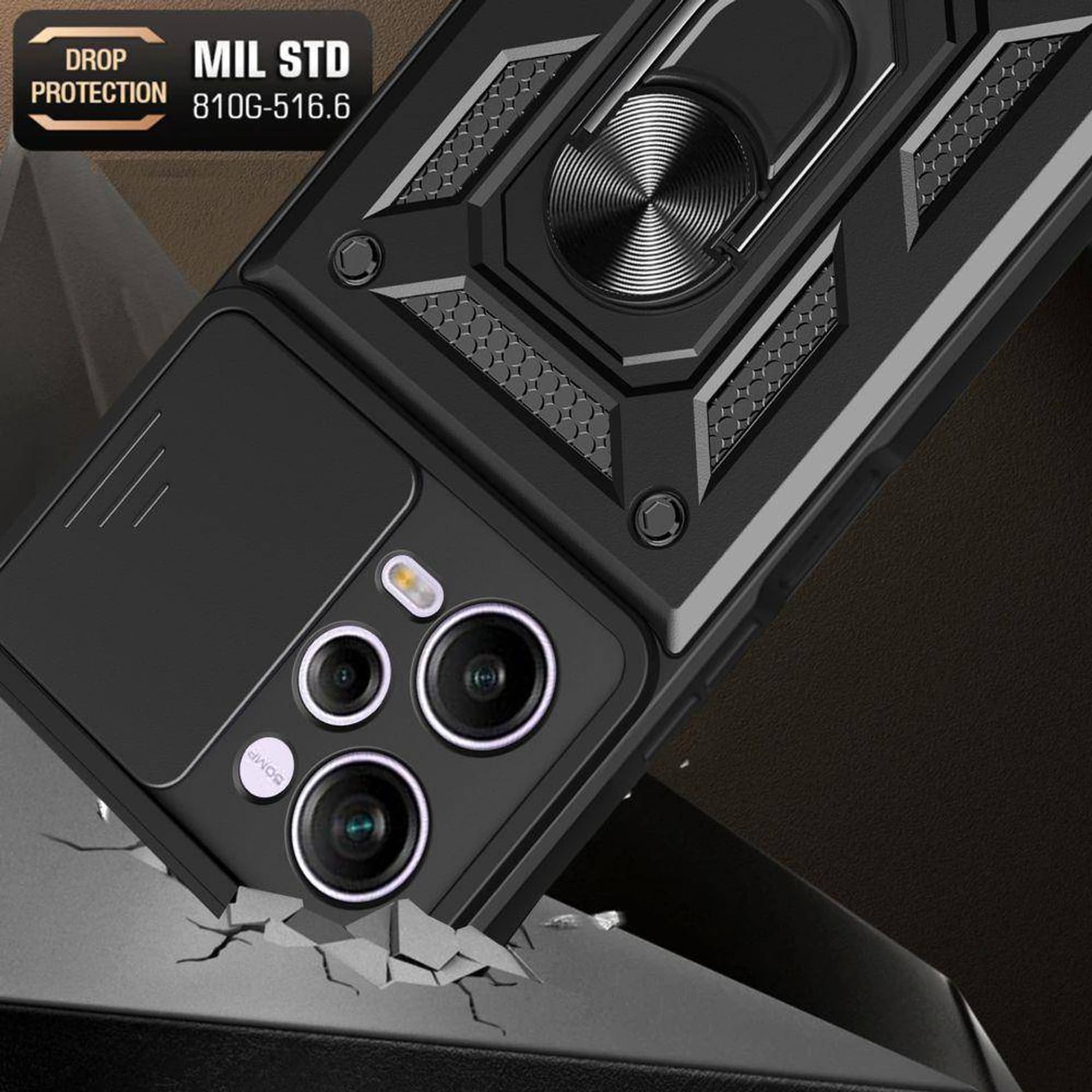 

Etui XIAOMI REDMI NOTE 12 PRO 5G / POCO X5 PRO 5G Tech-Protect Camshield Pro czarne