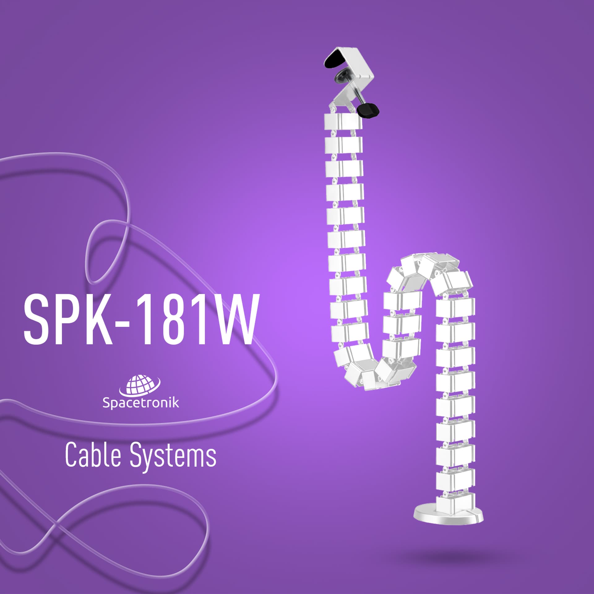

Prowadnica kablowa z uchwytem 130 cm SPK-181W