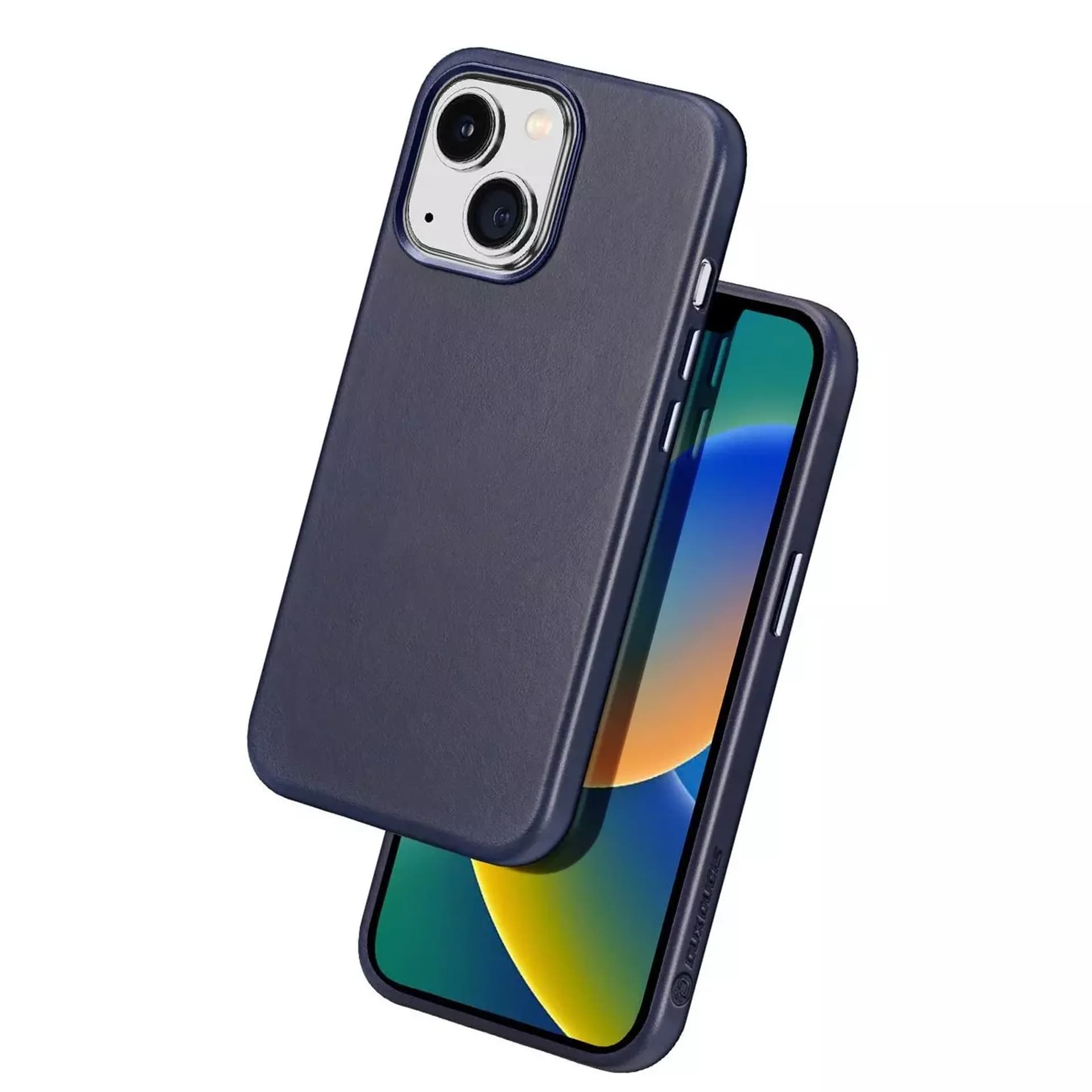 

Dux Ducis Naples etui iPhone 14 Plus magnetyczny skórzany pokrowiec MagSafe niebieskie