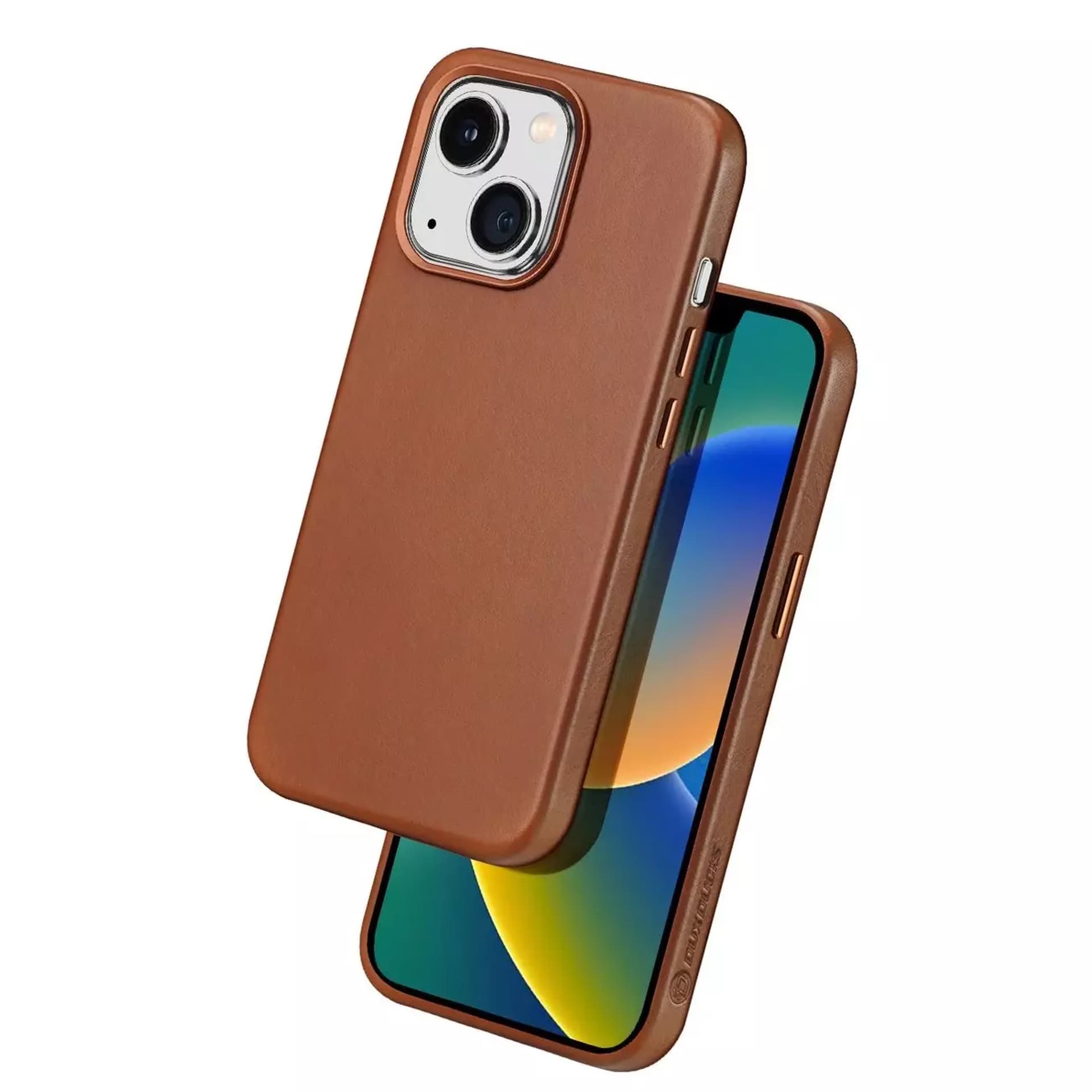 

Dux Ducis Naples etui iPhone 14 magnetyczny skórzany pokrowiec MagSafe brązowe
