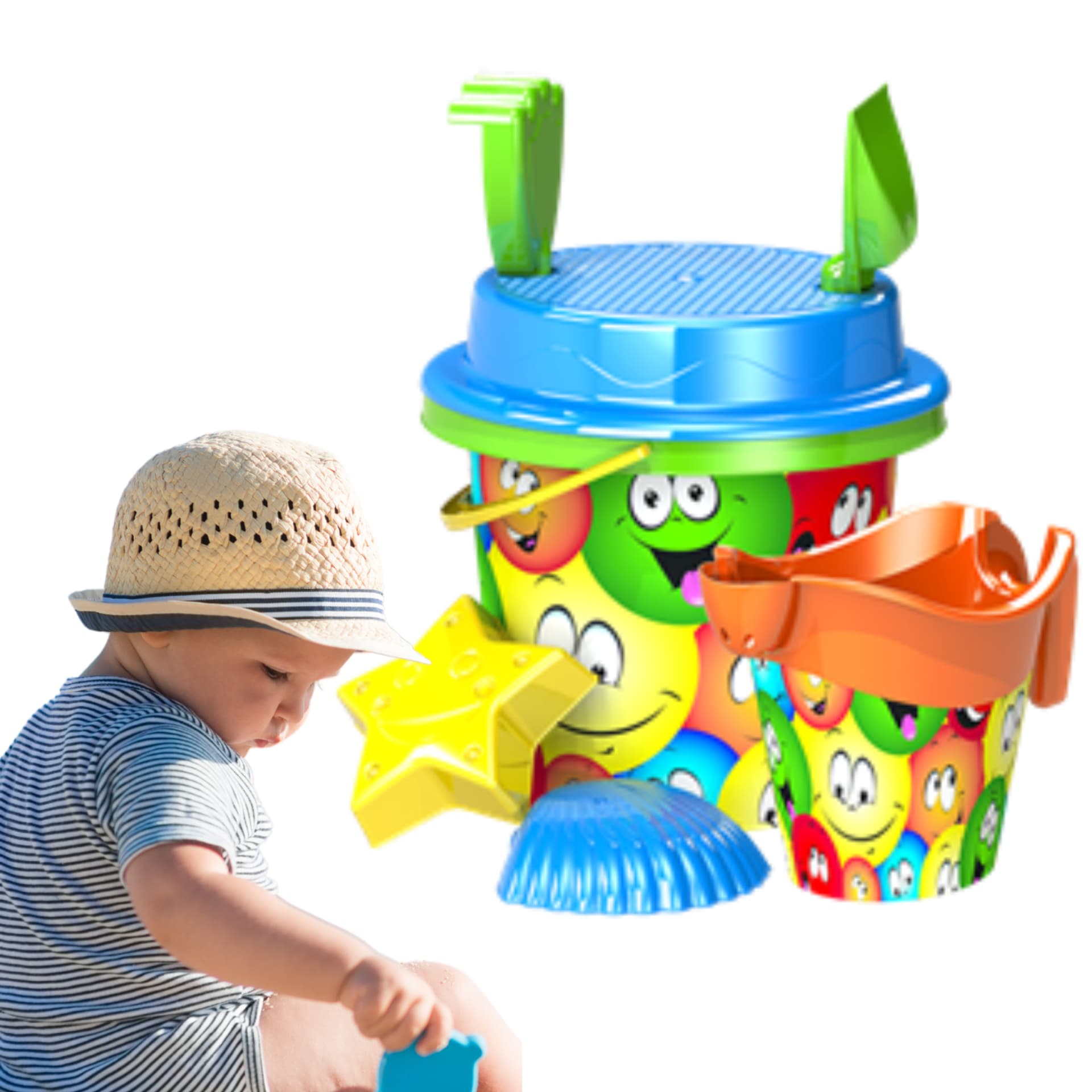 

ZESTAW DO PIASKU WIADERKO KONEWKA GRABKI ŁOPATKA