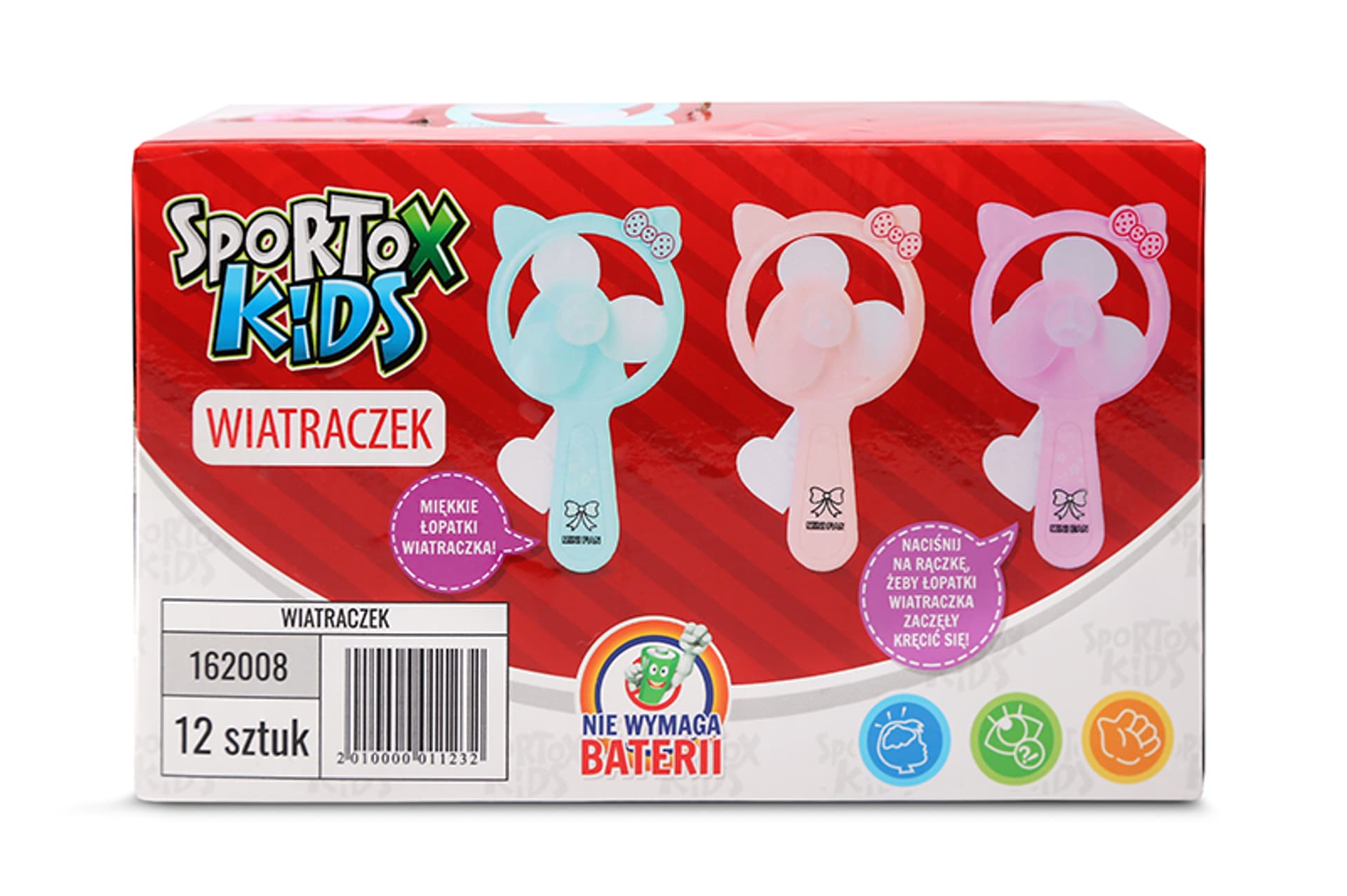 

WIATRACZEK SPORTOX KIDS 12 SZT/DISP