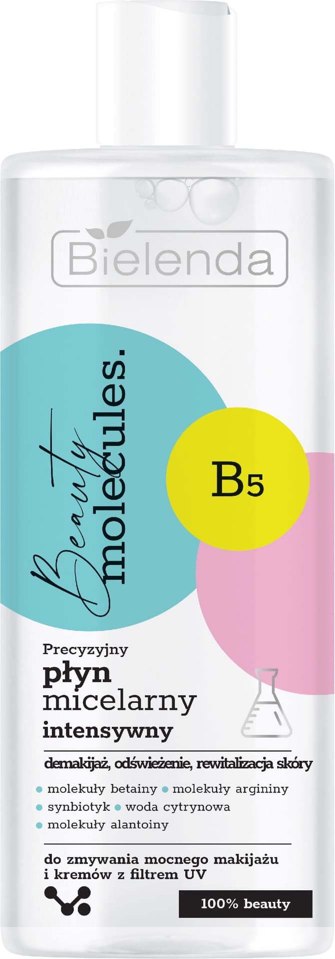 

Bielenda Beauty Molecules.Precyzyjny Płyn micelarny intensywny - do zmywania mocnego makijażu 500ml