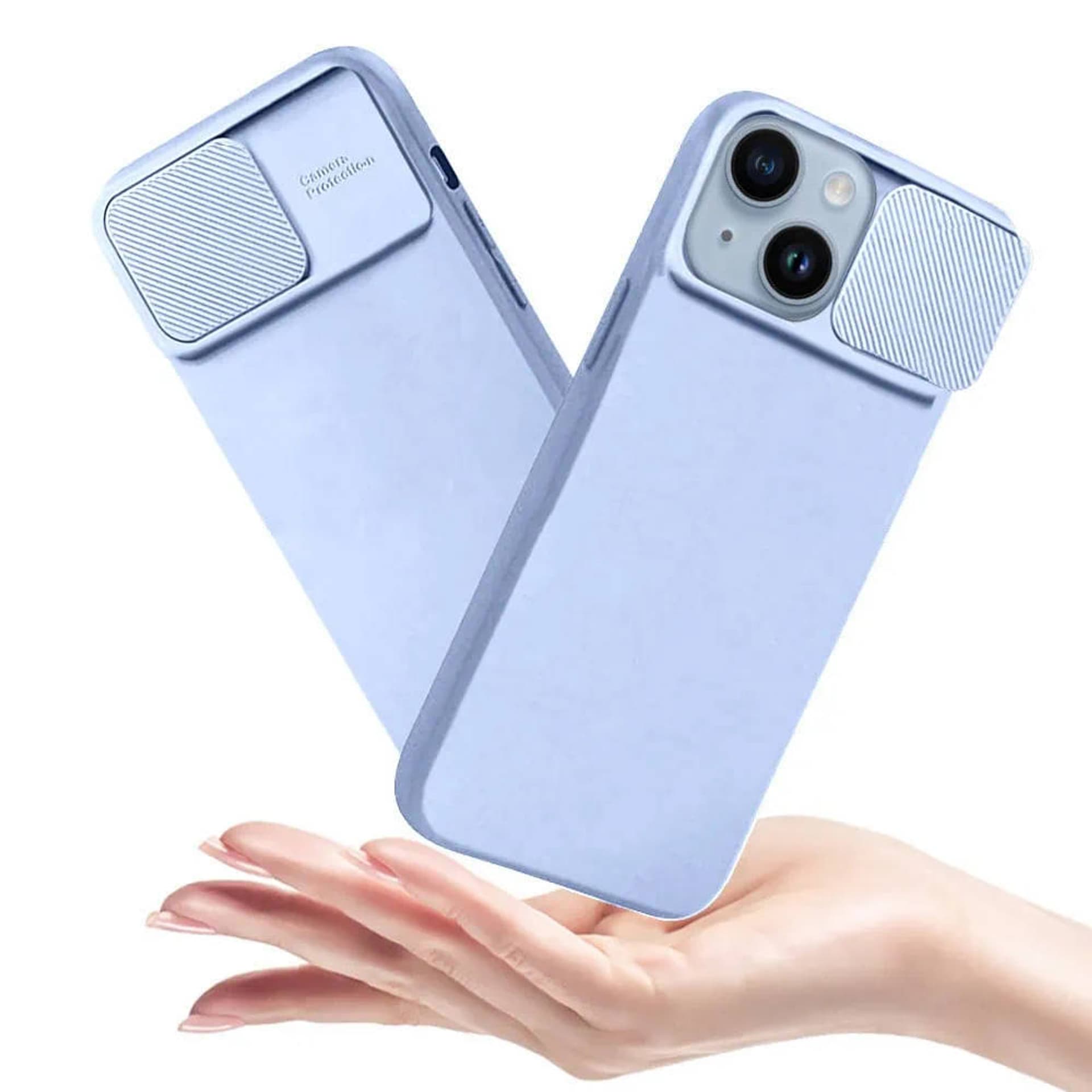 

Etui SAMSUNG GALAXY M13 4G Silikonowe z Osłoną na Aparat Nexeri Silicone Lens jasnoniebieskie