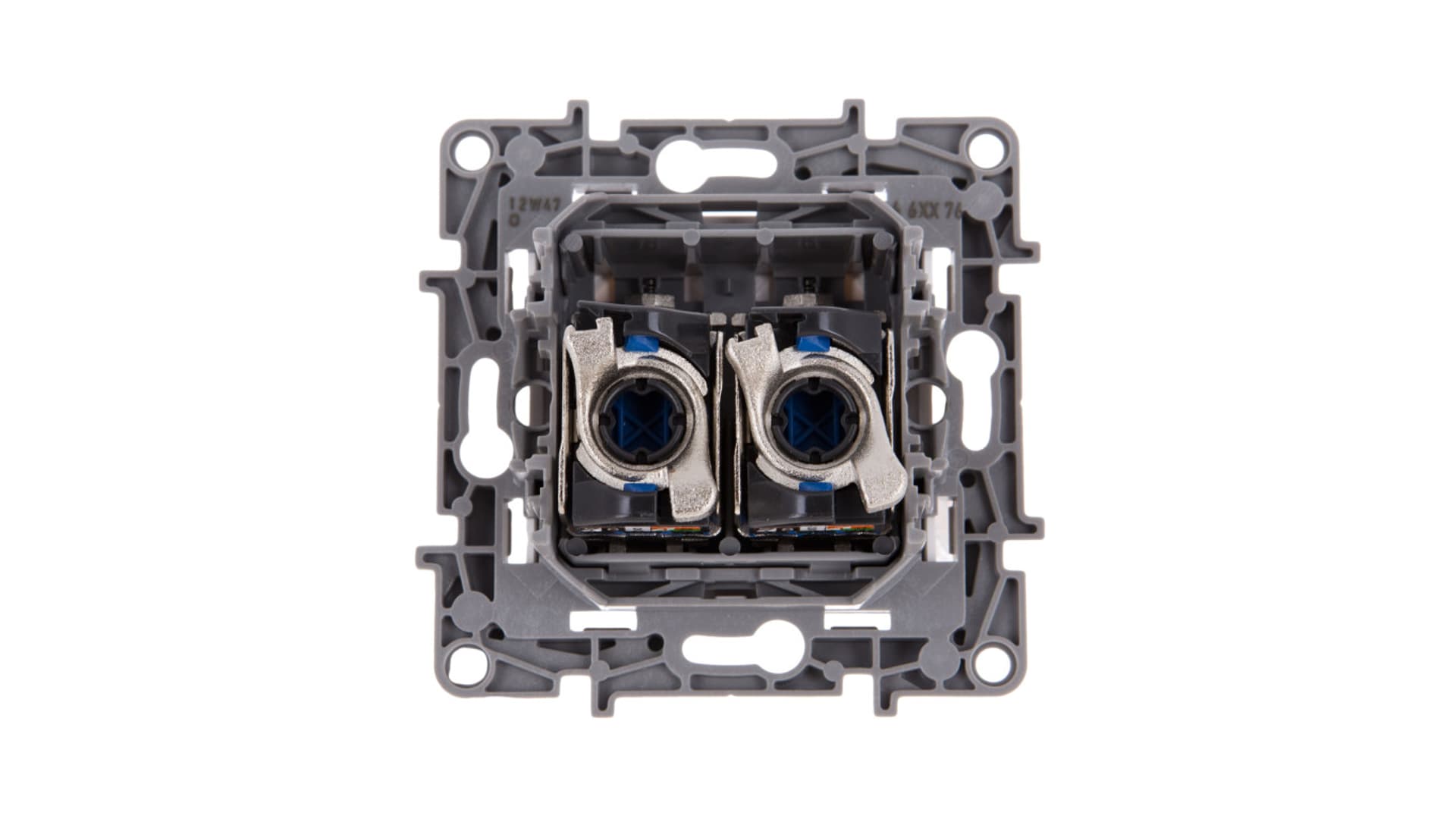 

NILOE Gniazdo komputerowe podwójne RJ45 kat.6 STP białe 664776
