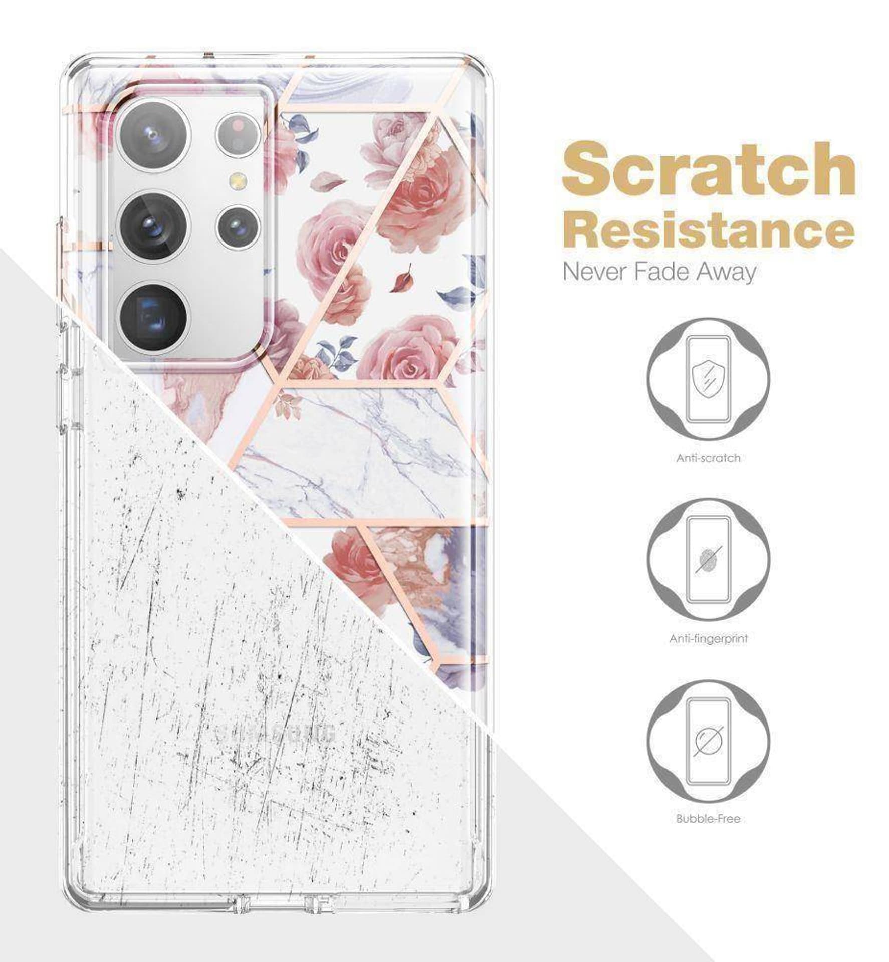 

Etui SAMSUNG GALAXY S23 ULTRA Tech-Protect Velar Marble różowe