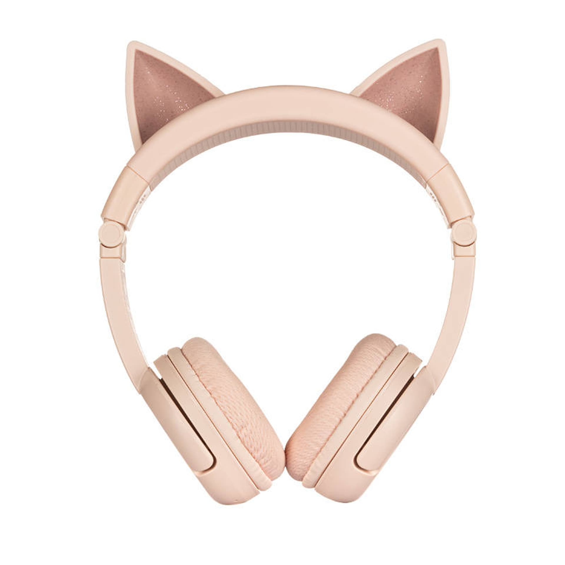 

Słuchawki bezprzewodowe dla dzieci BuddyPhones Play Ears Plus cat (różowe)