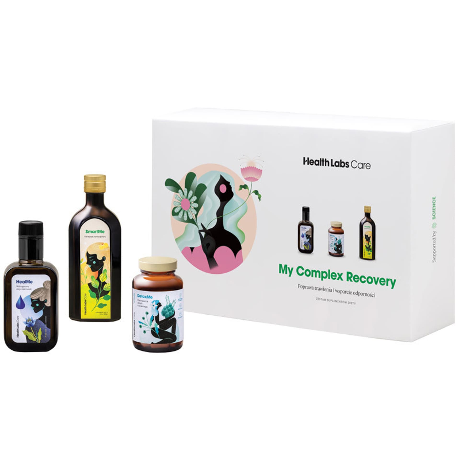 

HealthLabs My Complex Recovery zestaw suplementów diety HealMe 250ml + DetoxMe 90 kapsułek + SmartMe 250ml