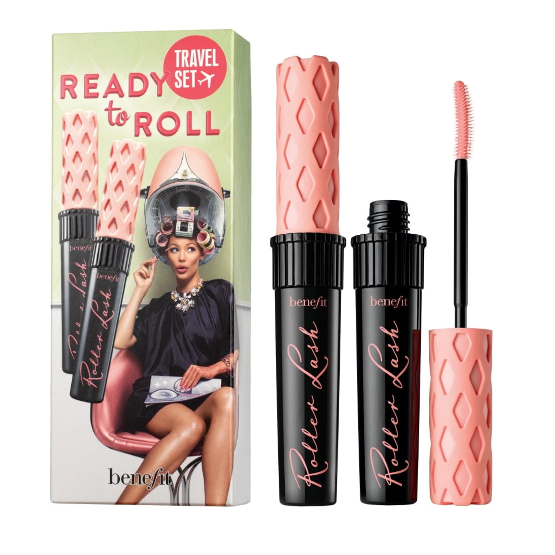 

Benefit Ready To Roll Travel Set zestaw podkręcająco-liftingujący tusz do rzęs Black 2x8.5g