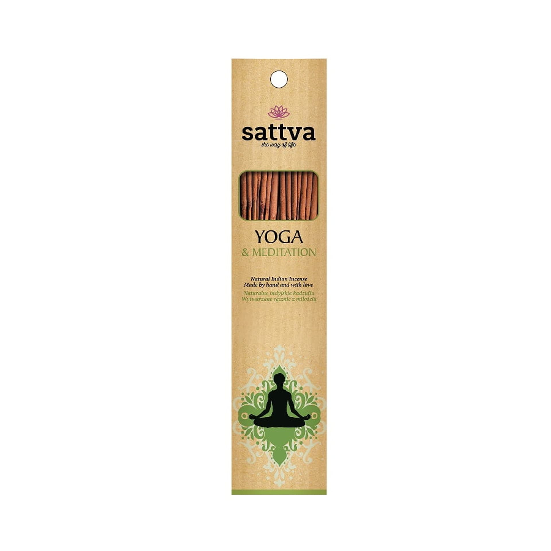 

Sattva Natural Indian Incense naturalne indyjskie kadzidełko Yoga Meditation 15szt
