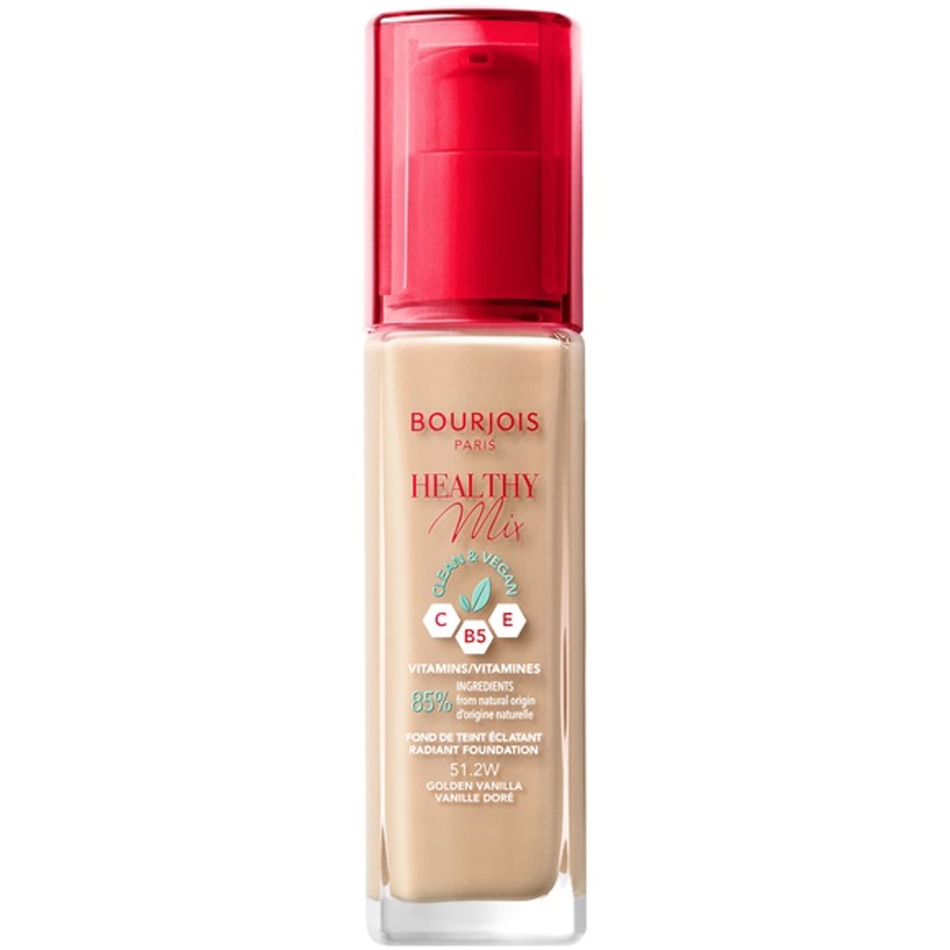 

BOURJOIS Healthy Mix CleanVegan podkład do twarz 51,2 Golden Vanilla 30ml