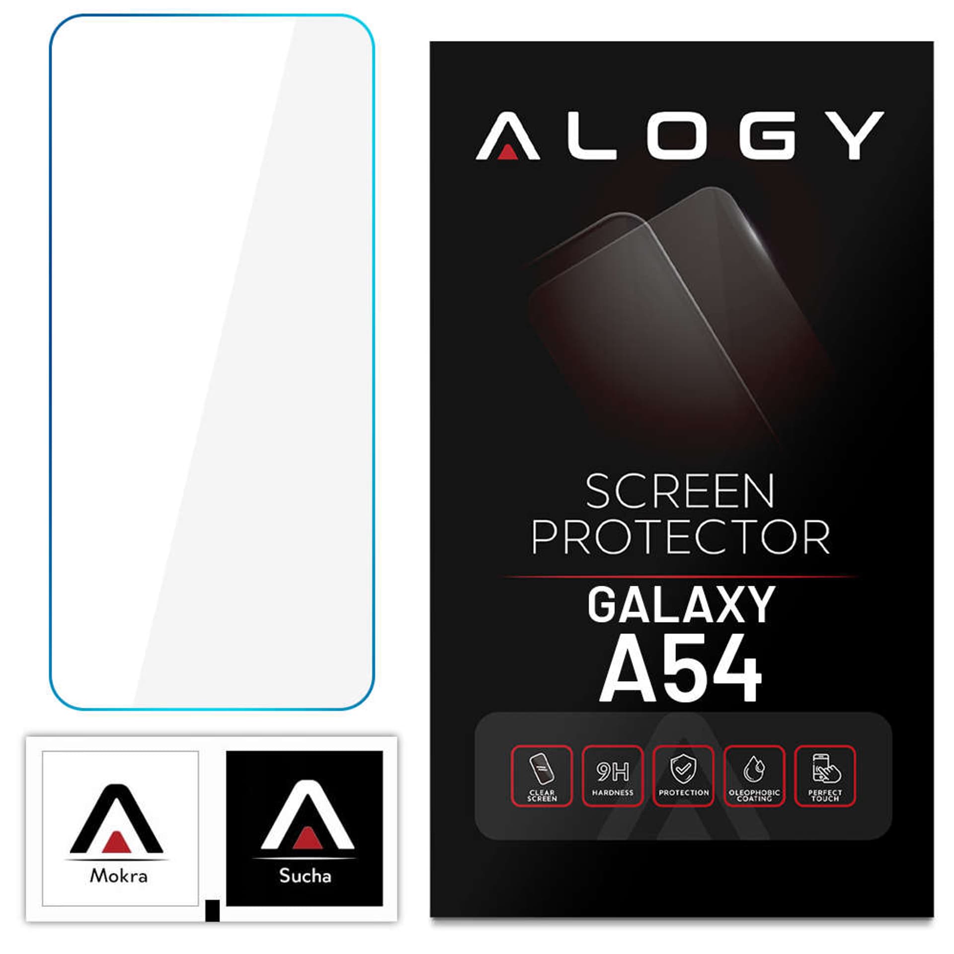 

Szkło hartowane płaskie 9H Alogy Screen Protector PRO+ ochrona na ekran do Samsung Galaxy A54 5G