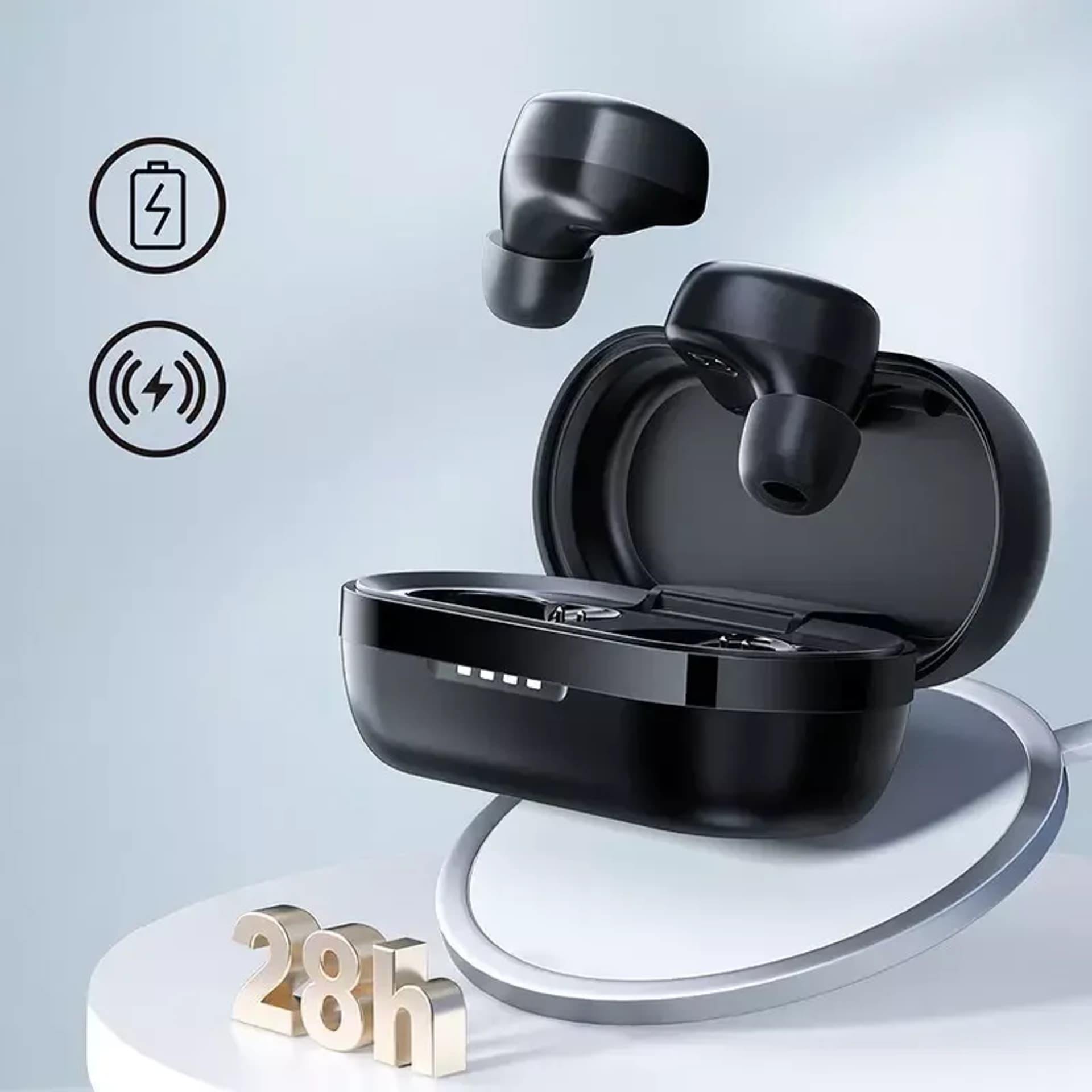 

Słuchawki Joyroom bezprzewodowe TWS Bluetooth 5.1 300mAh czarny (JR-TL1 Pro)
