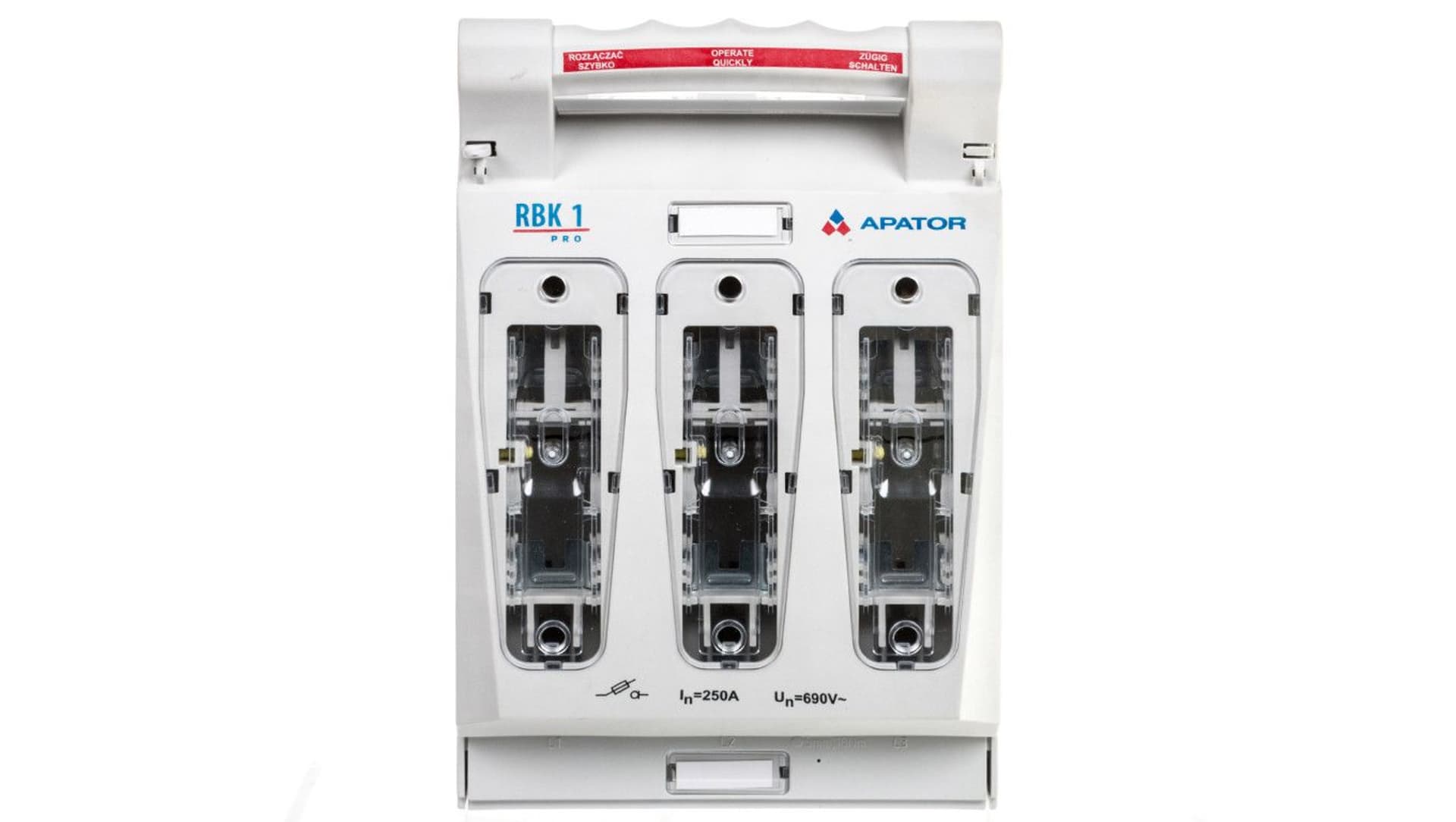 

Rozłącznik izolacyjny bezpiecznikowy 250A RBK 1 pro-SD-V 60 /zacisk V-klema 50-240mm2/ 63-811750-101