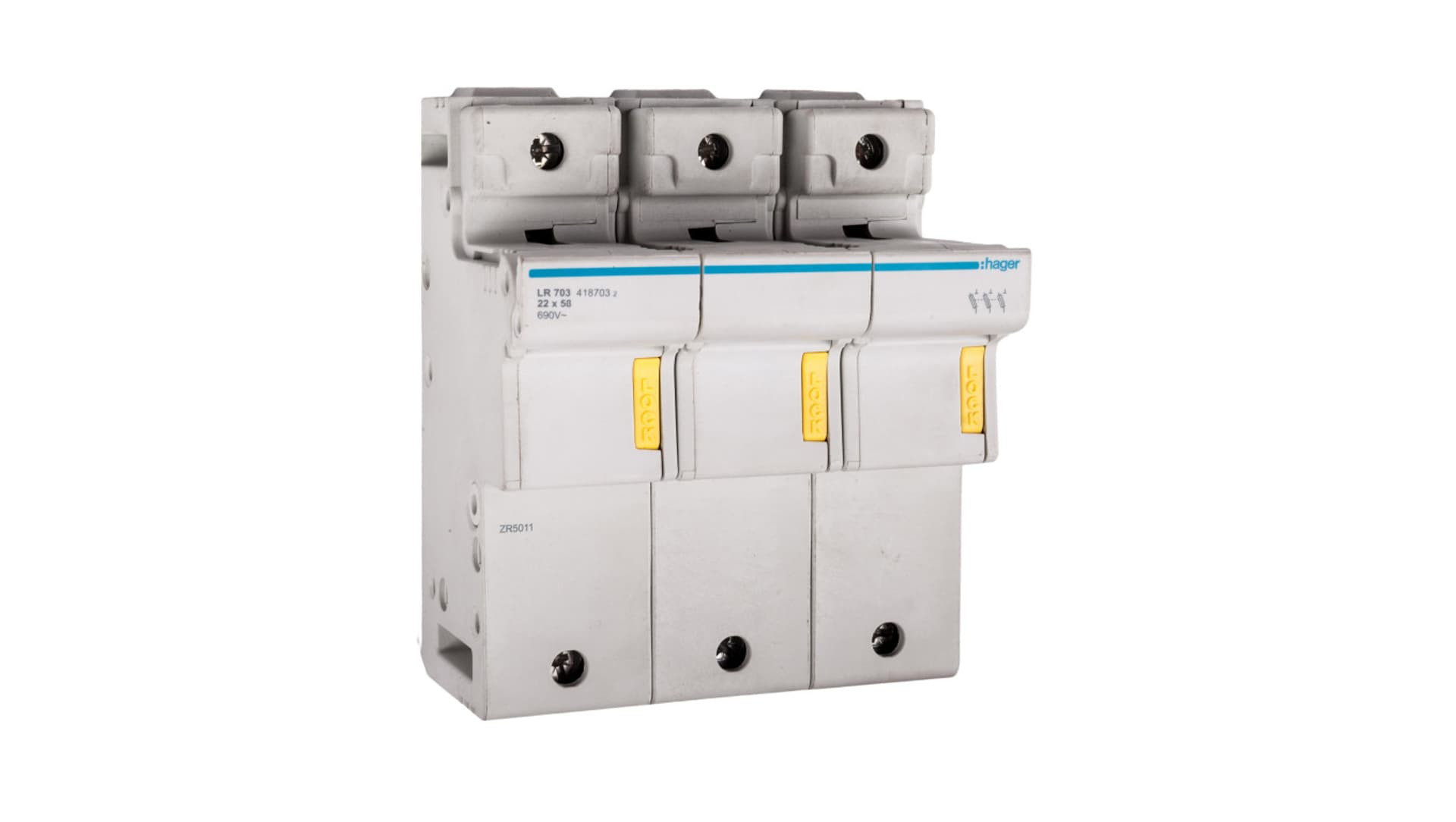 

Rozłącznik bezpiecznikowy cylindryczny 3P 22x58mm LR703