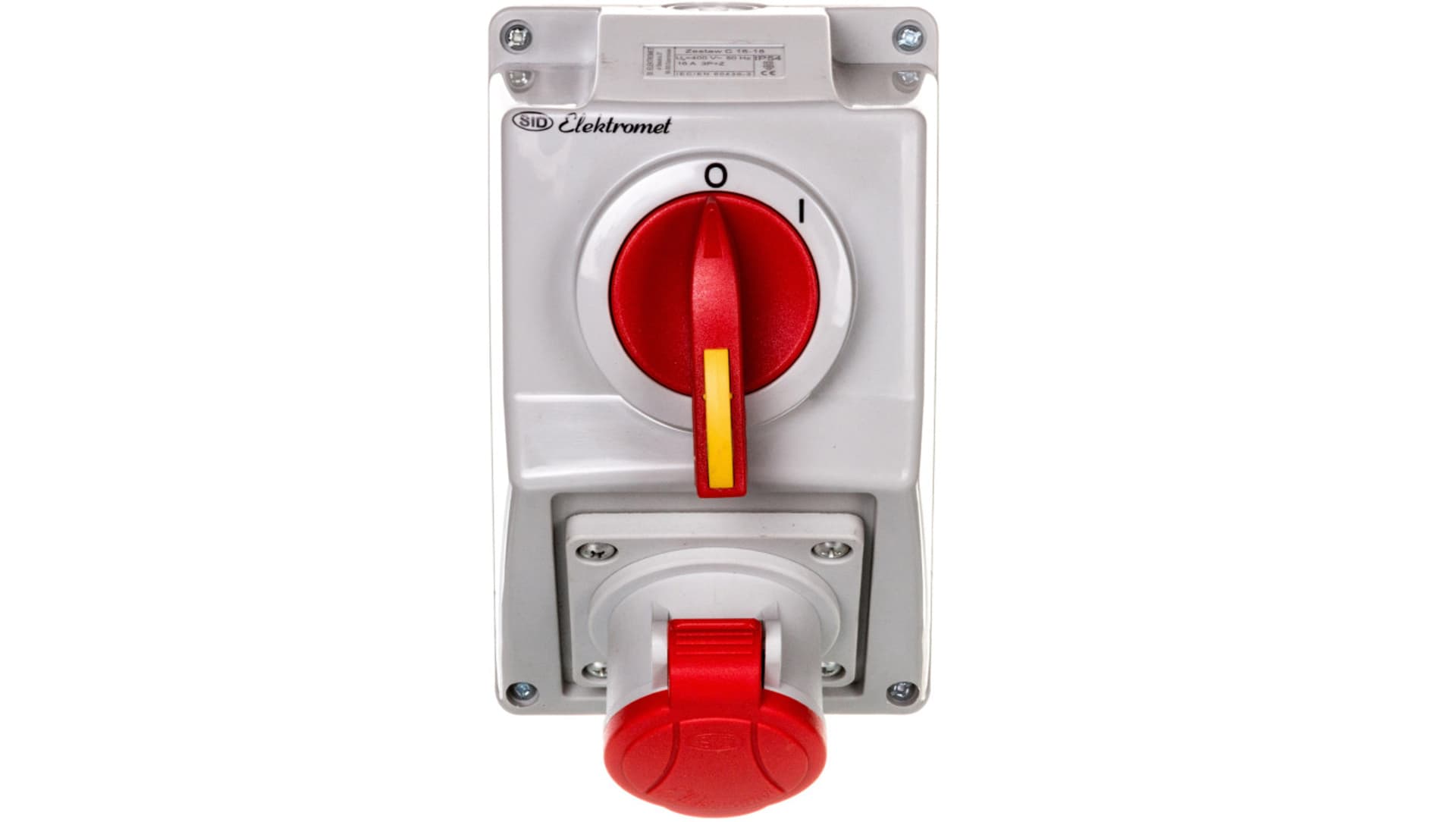 

Zestaw instalacyjny z gniazdem 4P (0-I) 16A IP54 C16-18 971601, 0-i) 16a ip54 c16-18 97160