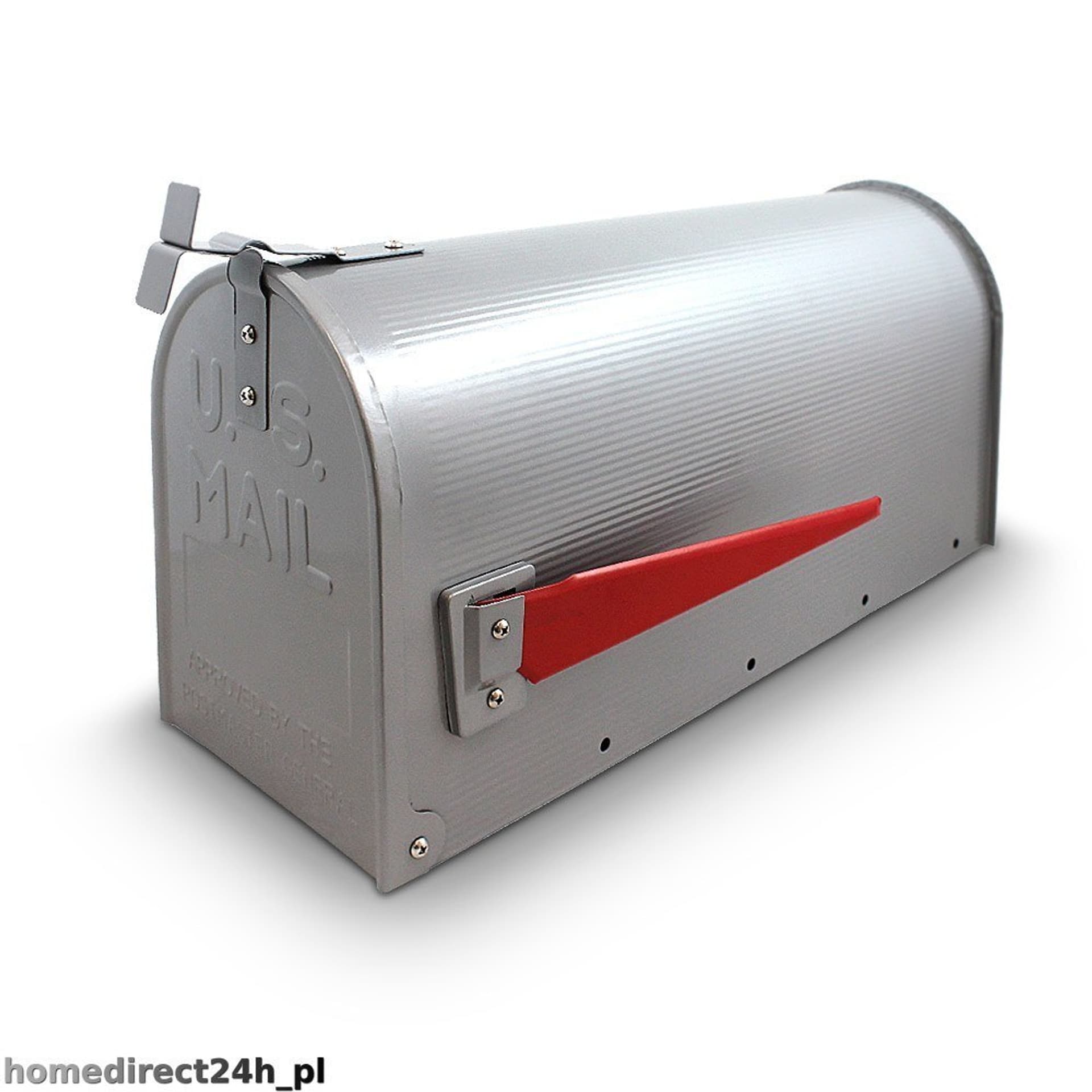 

Skrzynka na listy amerykańska USA MAIL ze słupkiem (srebrny)