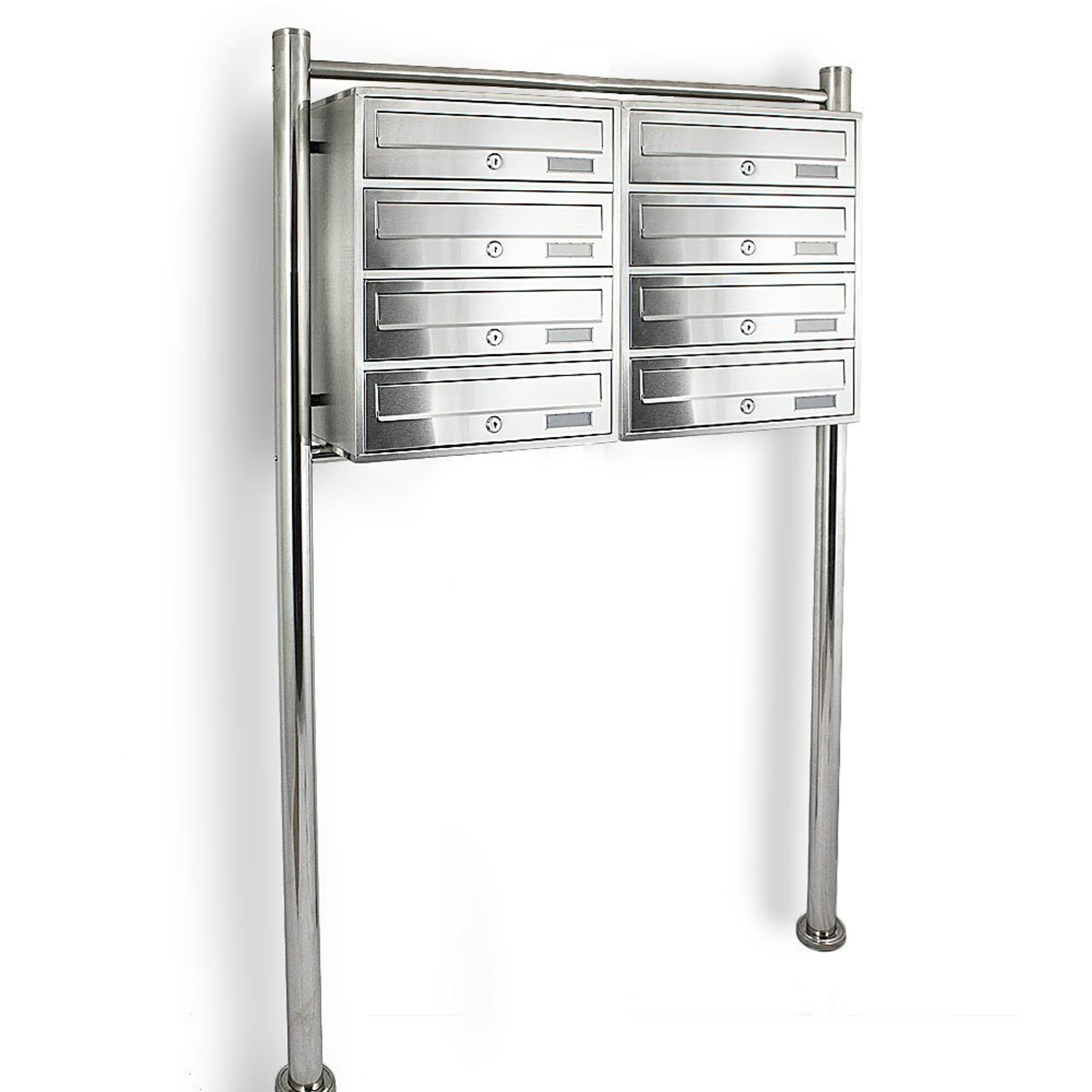 

SKRZYNKA POCZTOWA LOKATORSKA 2x4 METALLIC STAL NIERDZEWNA