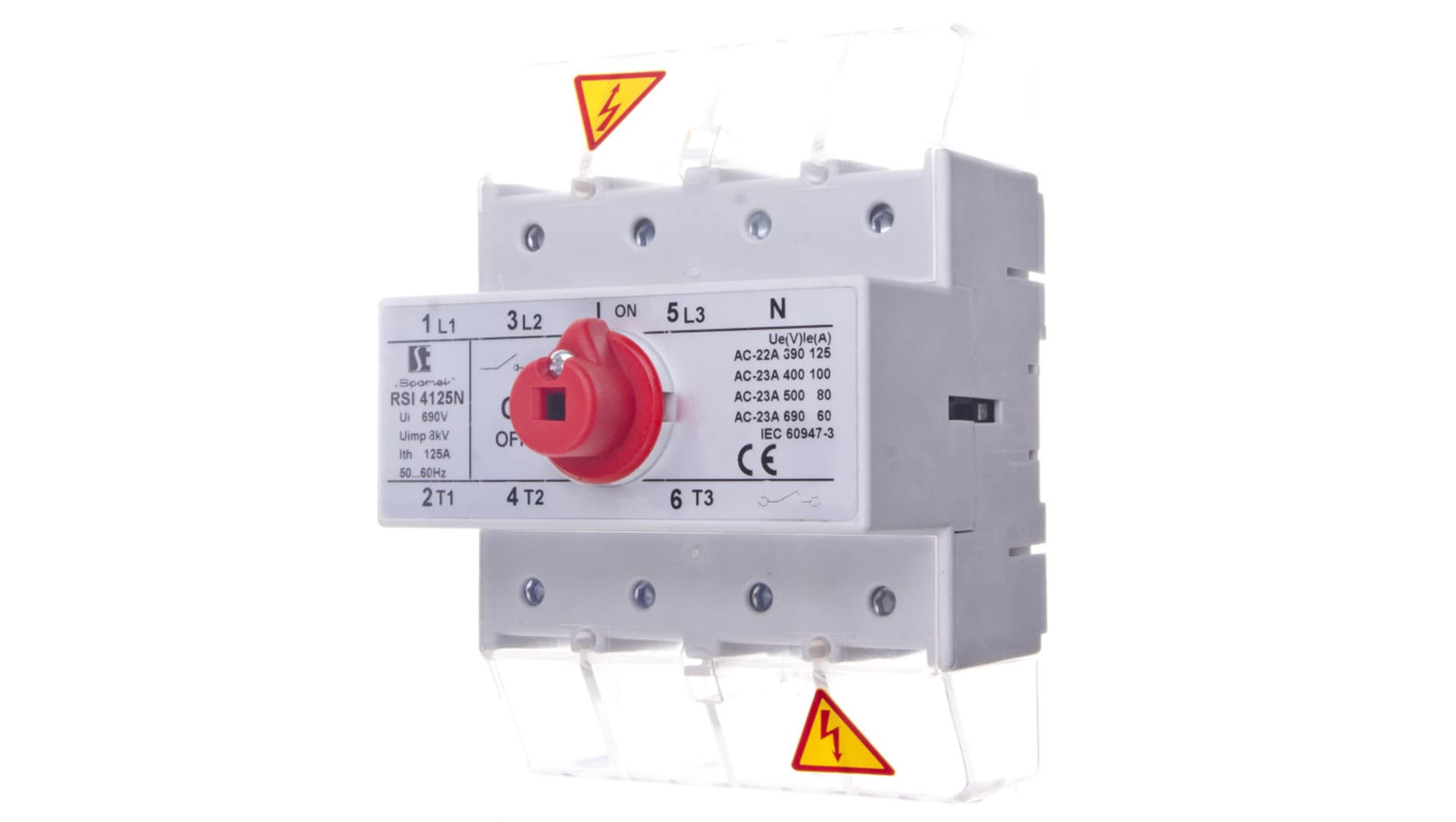

Rozłącznik izolacyjny 4P 125A RSI-4125NW01