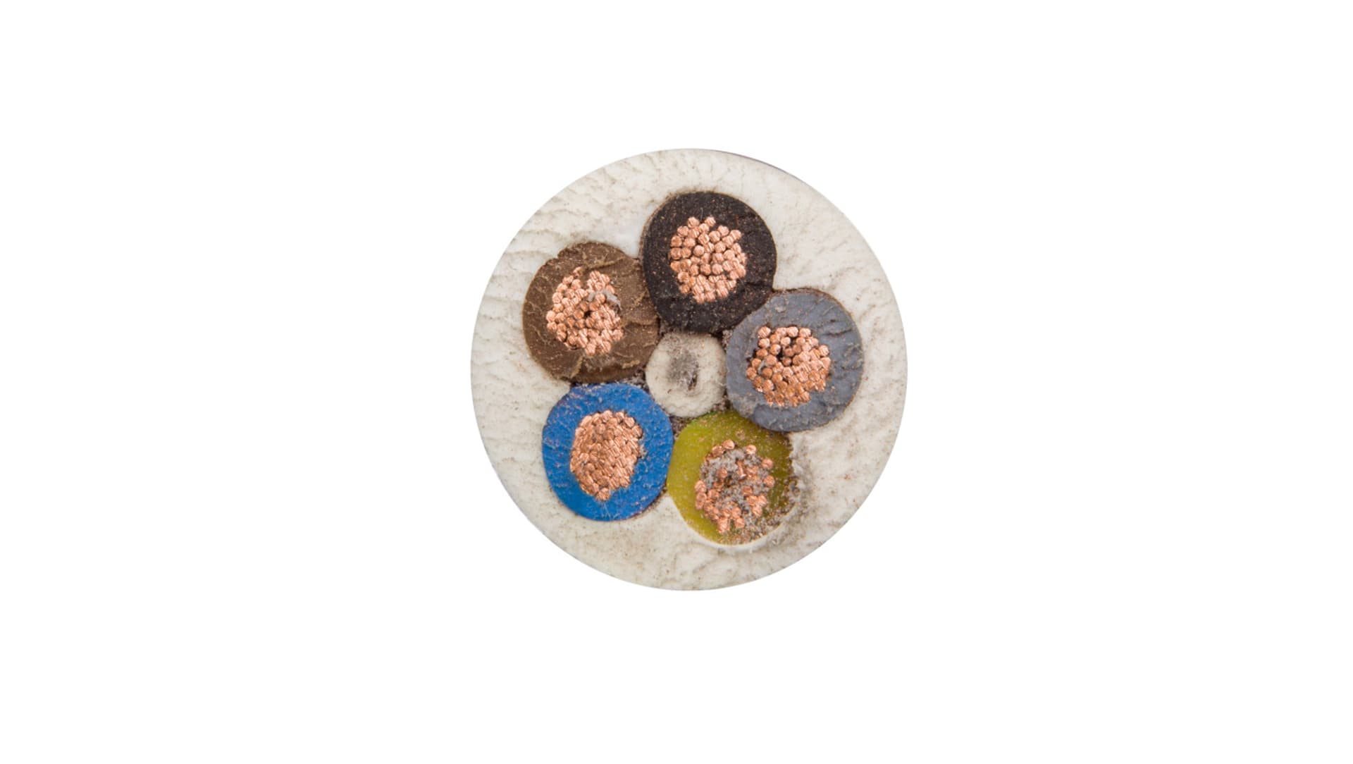 

Przewód warsztatowy H05VV-F (OWY) 5x1 żo biały /50m/