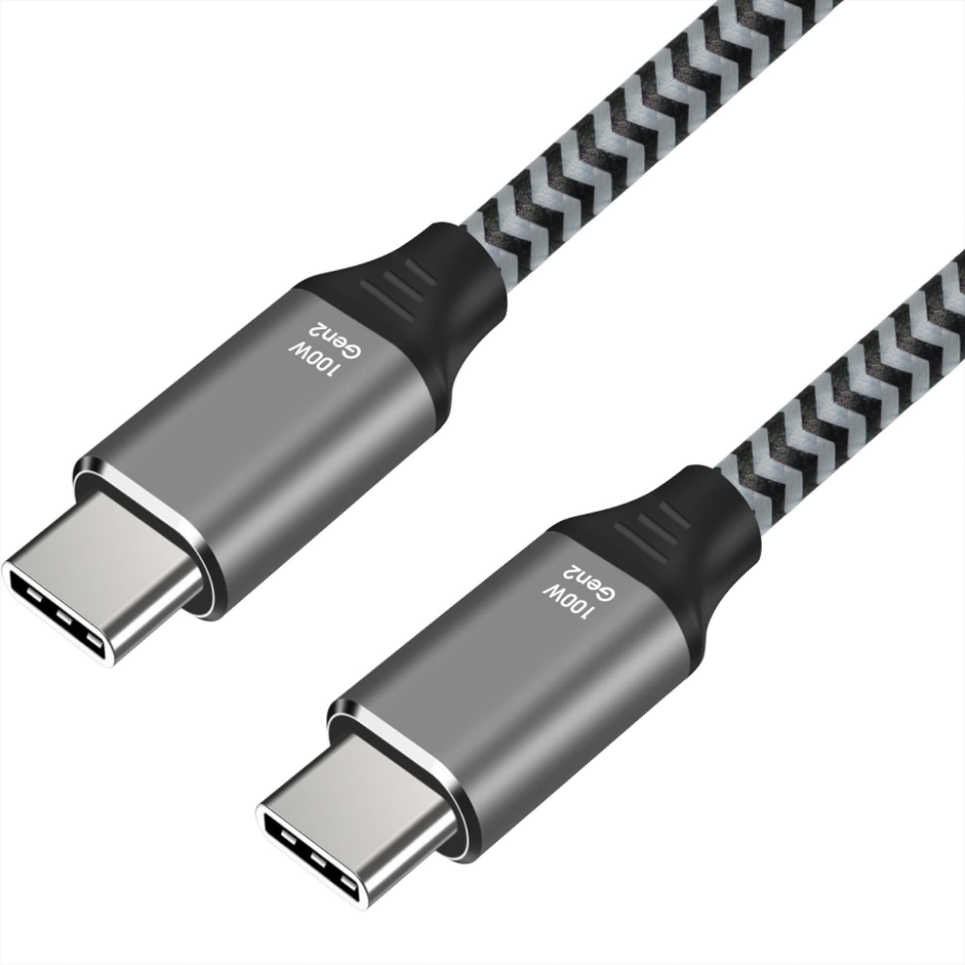 

KABEL USB-C męski - męski 100W 5A (ALU) oplot 2m ART oem, Alu) oplot 2m art oe