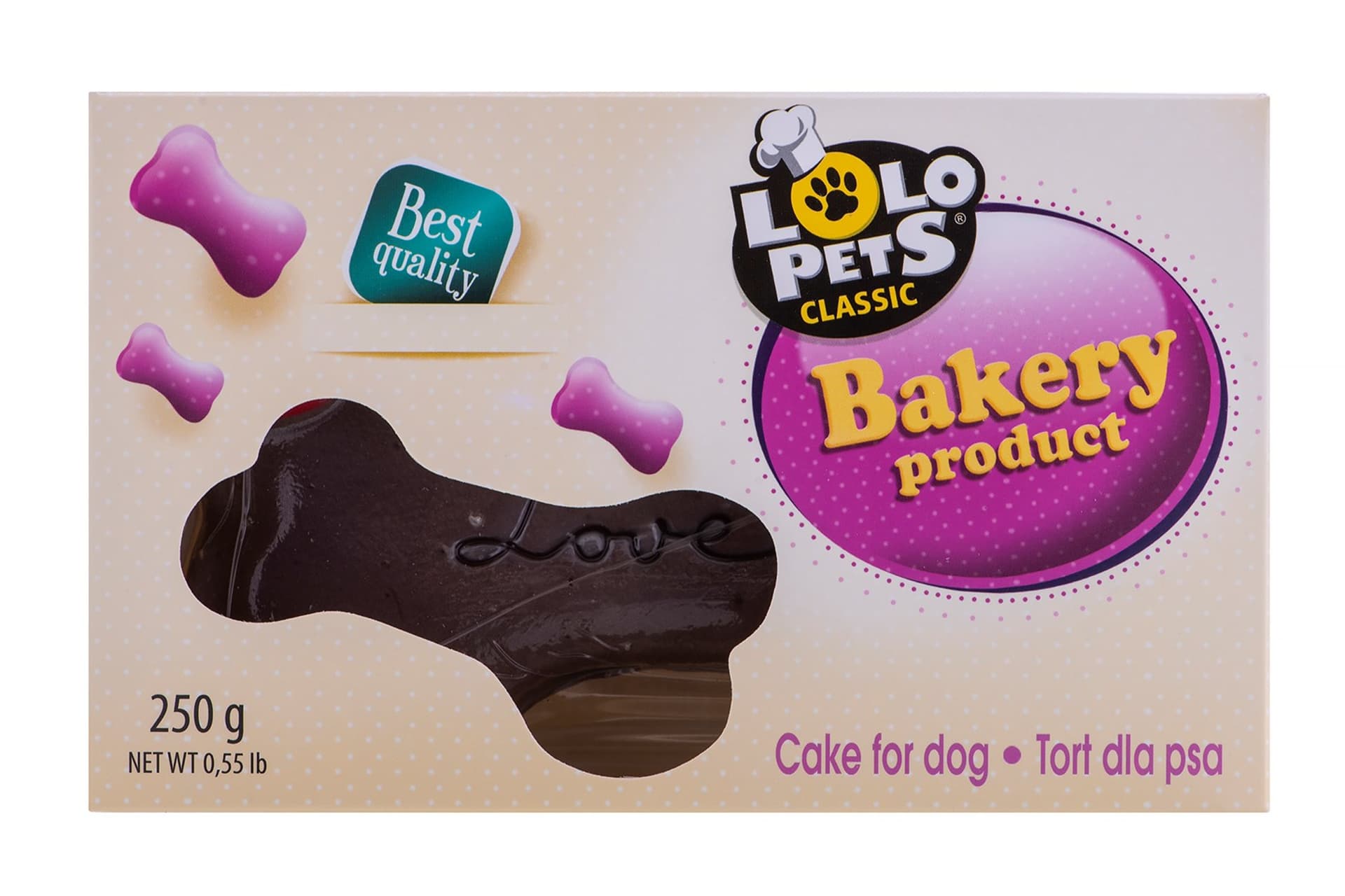 

Lolo Pets Classic Tort dla psa "Love" Orzechowo-czekoladowy