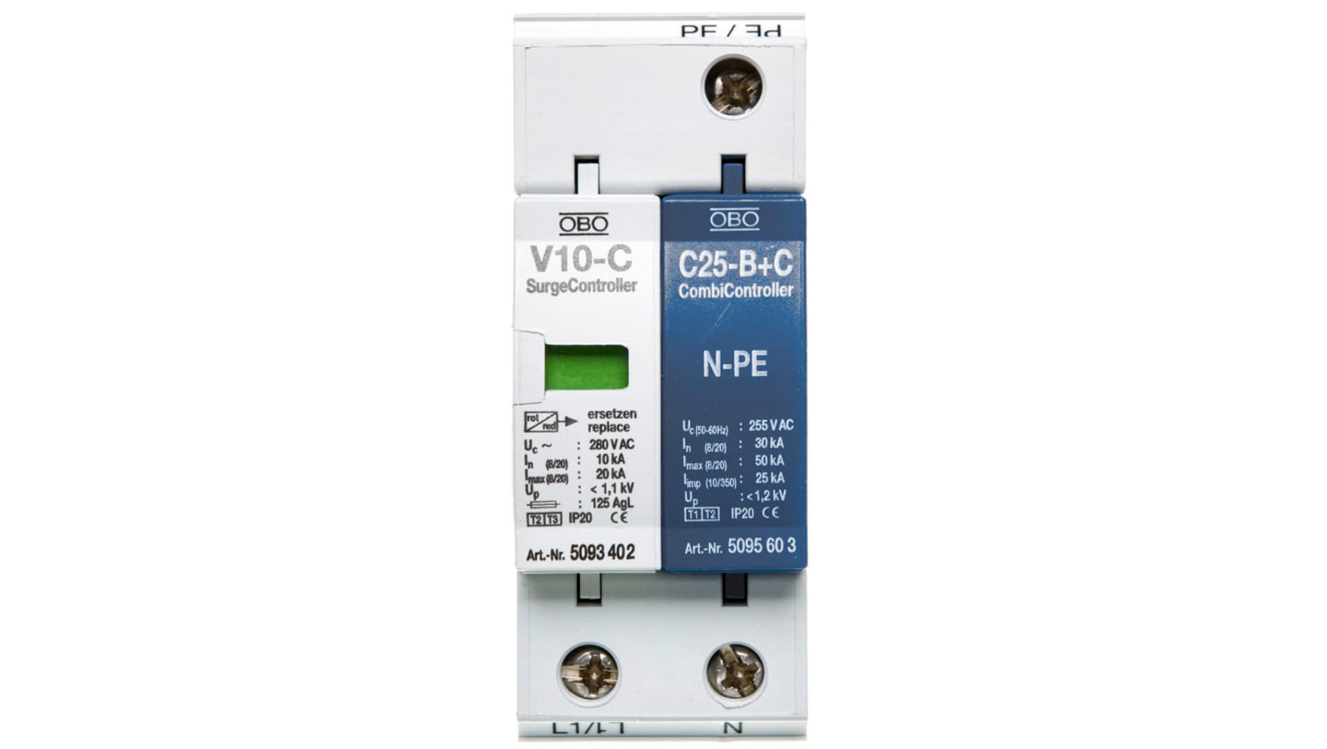 

Ogranicznik przepięć C Typ 2+D 2P 10kA 1,1kV V10-C 1+NPE-280 5093418