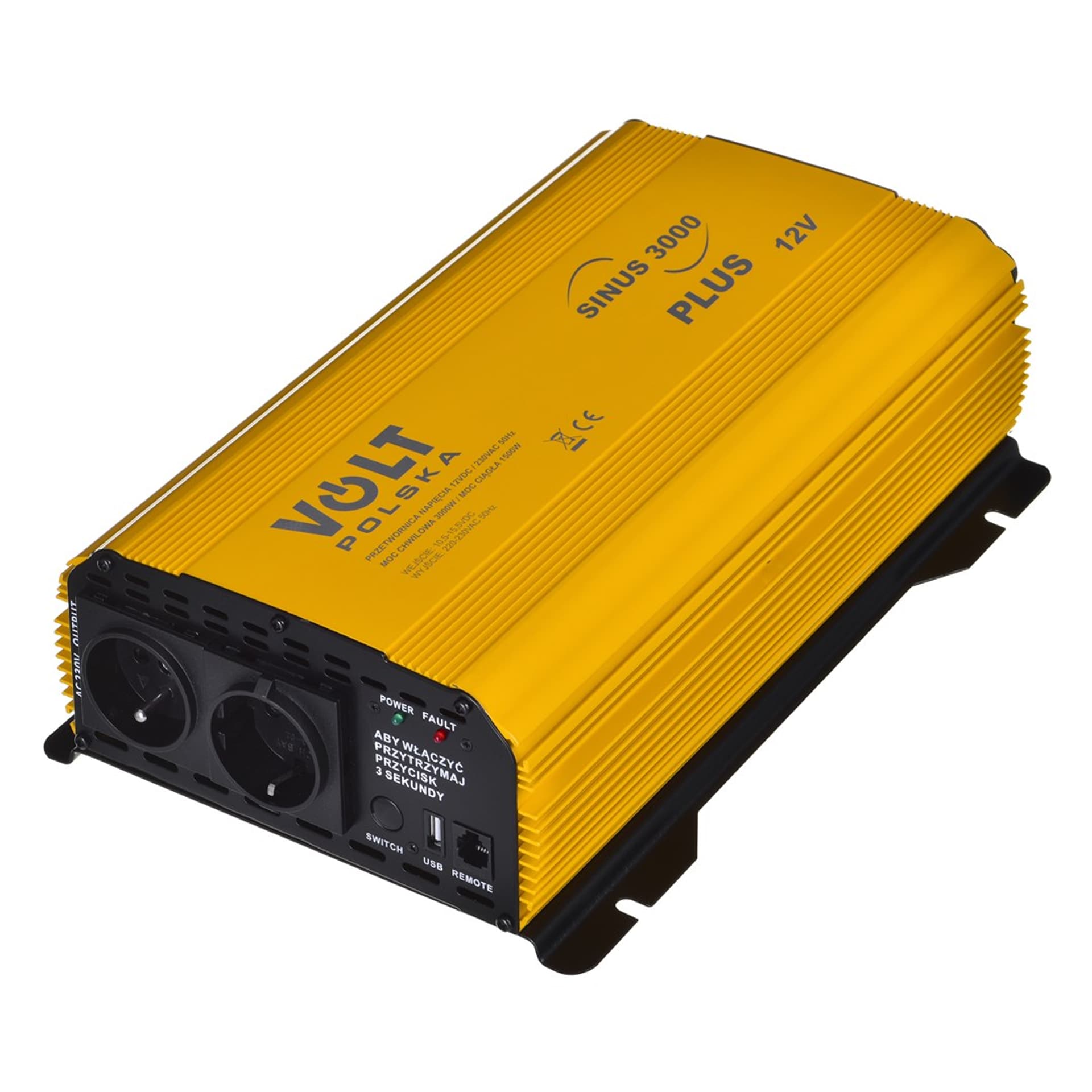

PRZETWORNICA VOLT POLSKA SINUS PLUS 3000 12V / 230V 1500/3000W