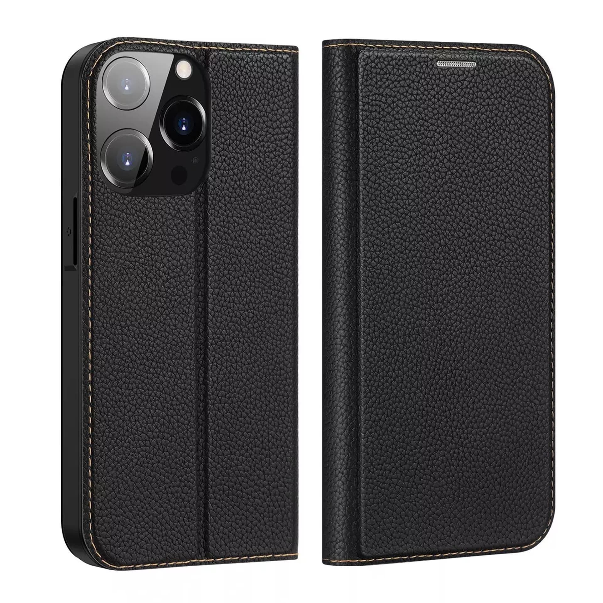 

Dux Ducis Skin X2 etui do iPhone 14 Pro pokrowiec z magnetyczną klapką czarny