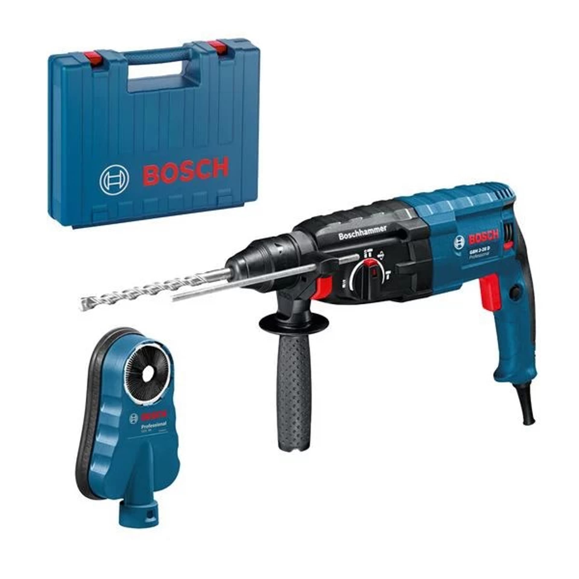 

MŁOT UDAROWY OBROTOWY SDS+ GBH 2-28 + GDE 68 + WALIZKA