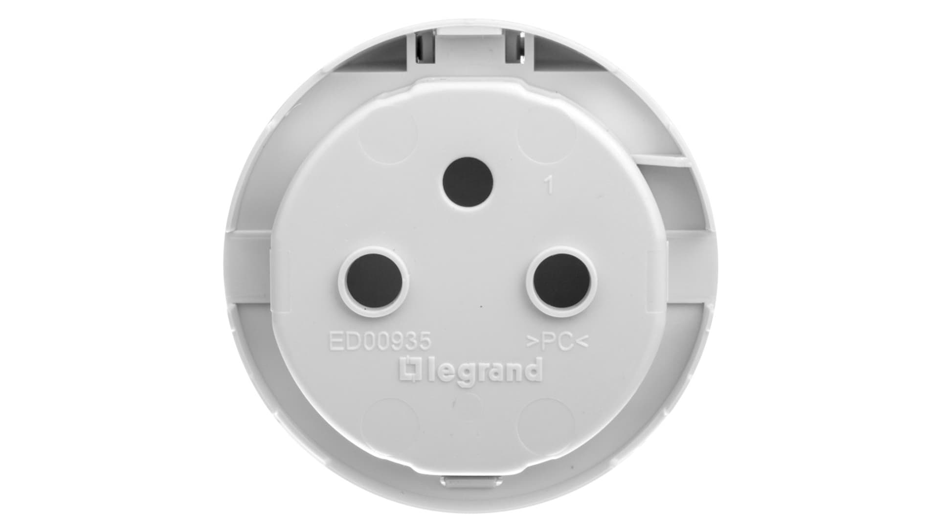 

CELIANE Plakietka z klapka gniazda 2P+Z biala 068121