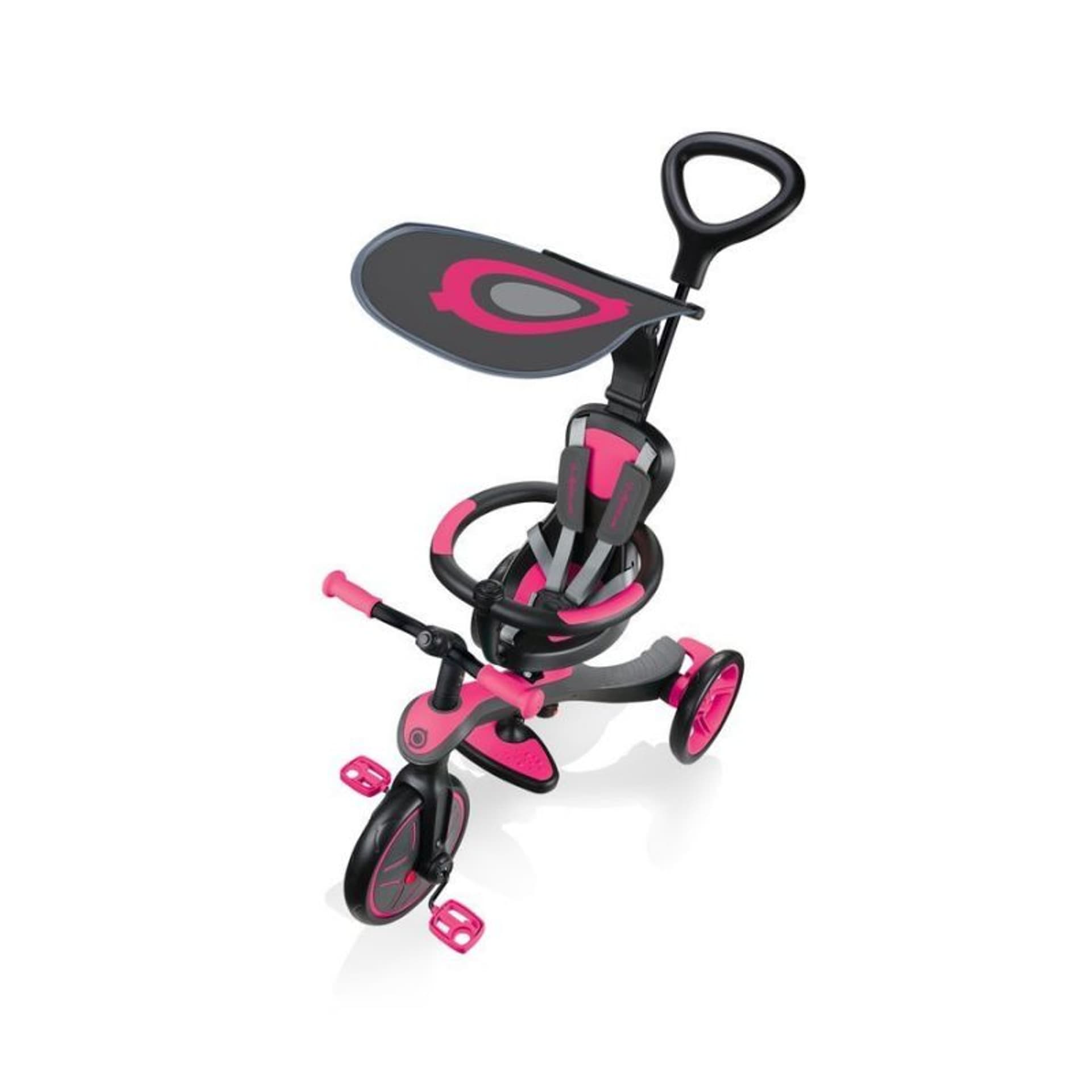 

Rowerek 4w1 Globber Explorer Trike Fuchsia 632 (kolor Czarny. Różowy)
