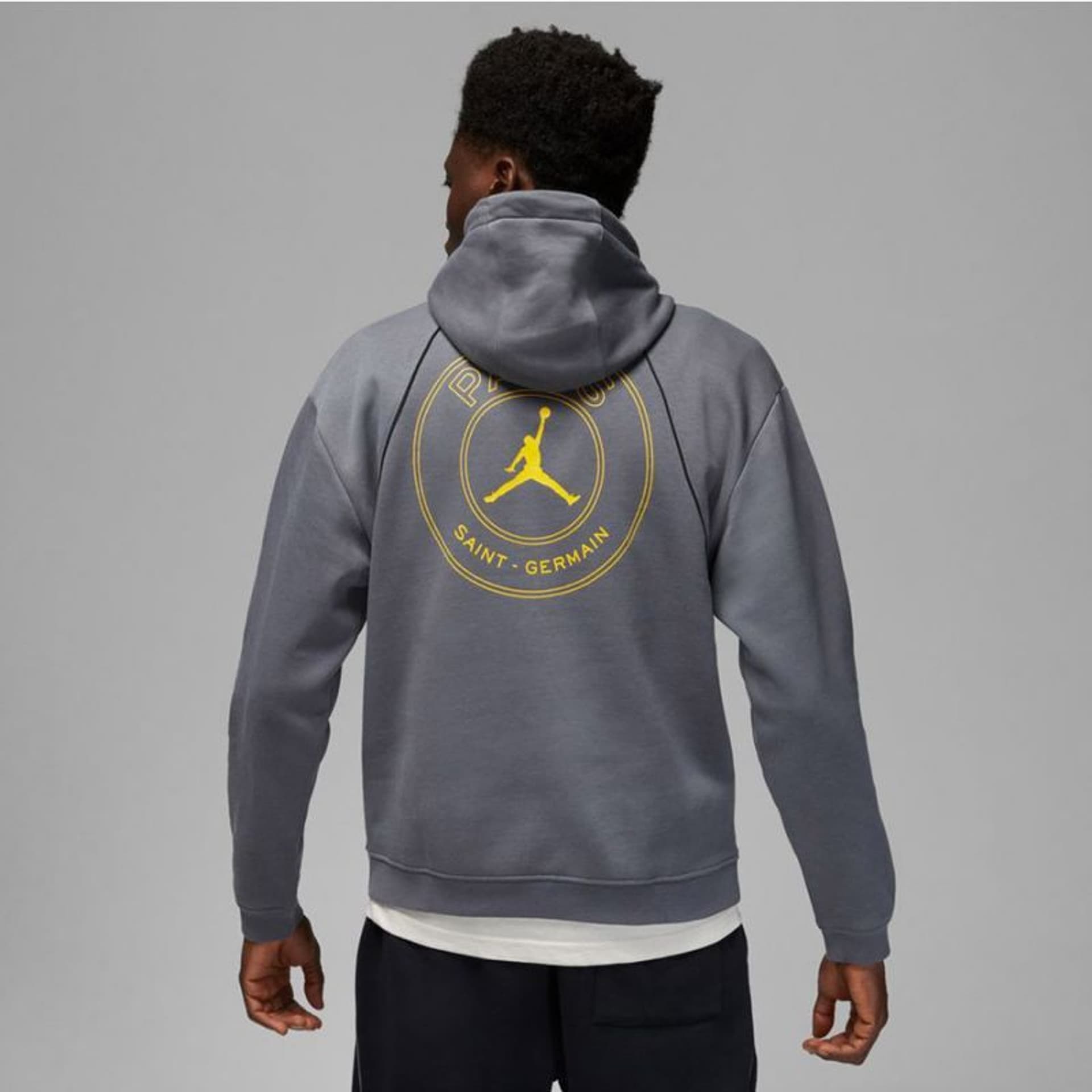 

Bluza Nike PSG Jordan Hoodie M DV0611 (kolor Szary/Srebrny, rozmiar S)