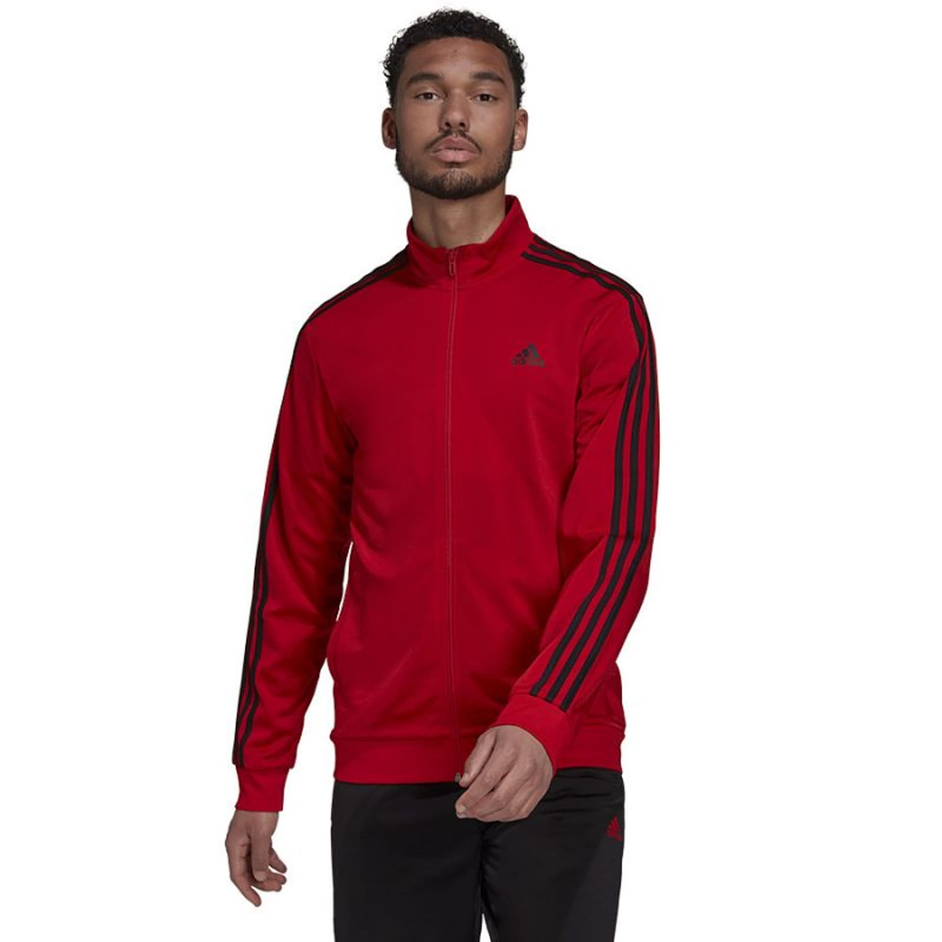 

Bluza adidas 3 Stripes TT Tric M (kolor Czerwony, rozmiar S)