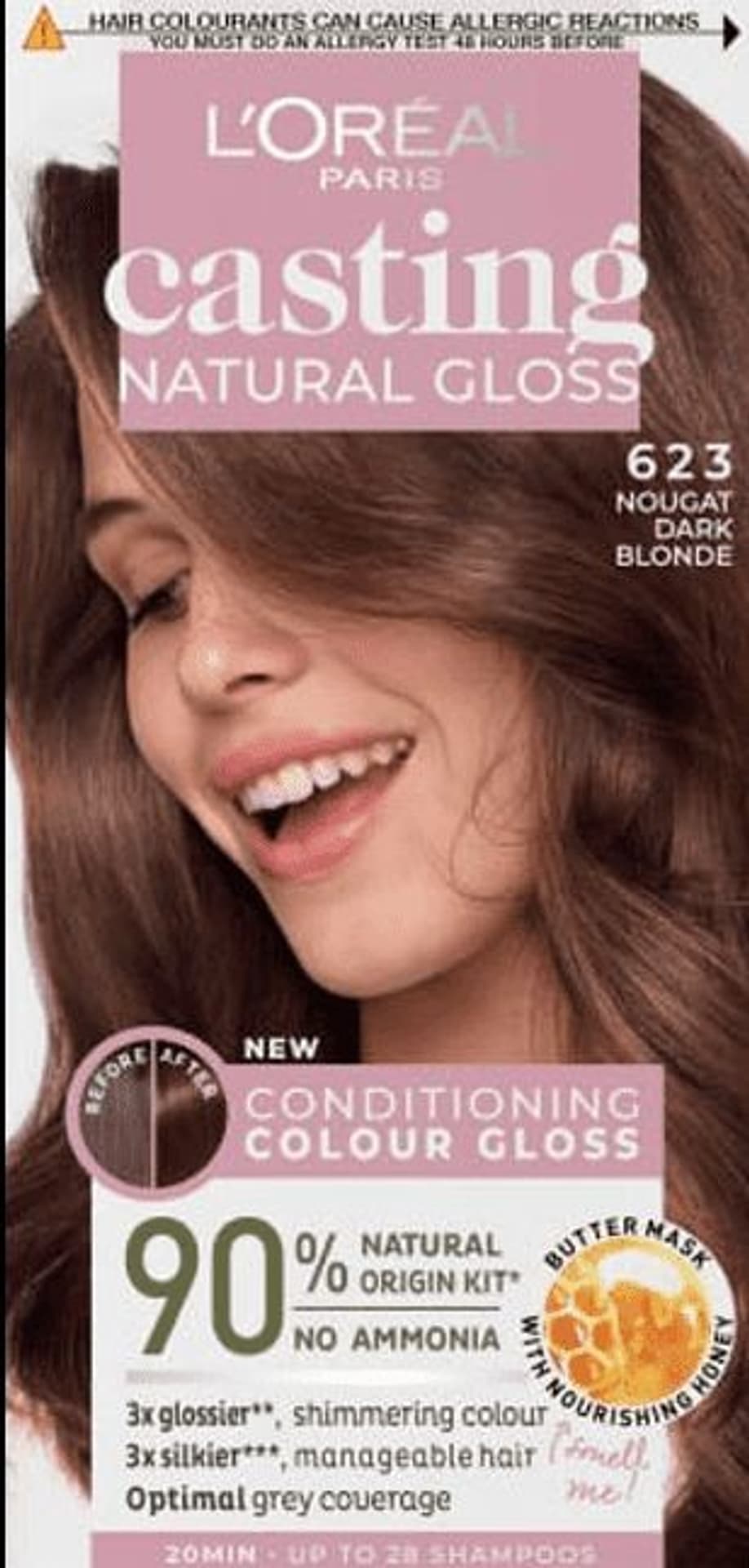 

Casting Natural Gloss Krem koloryzujący nr 623 Nougat Dark Blonde 1op.