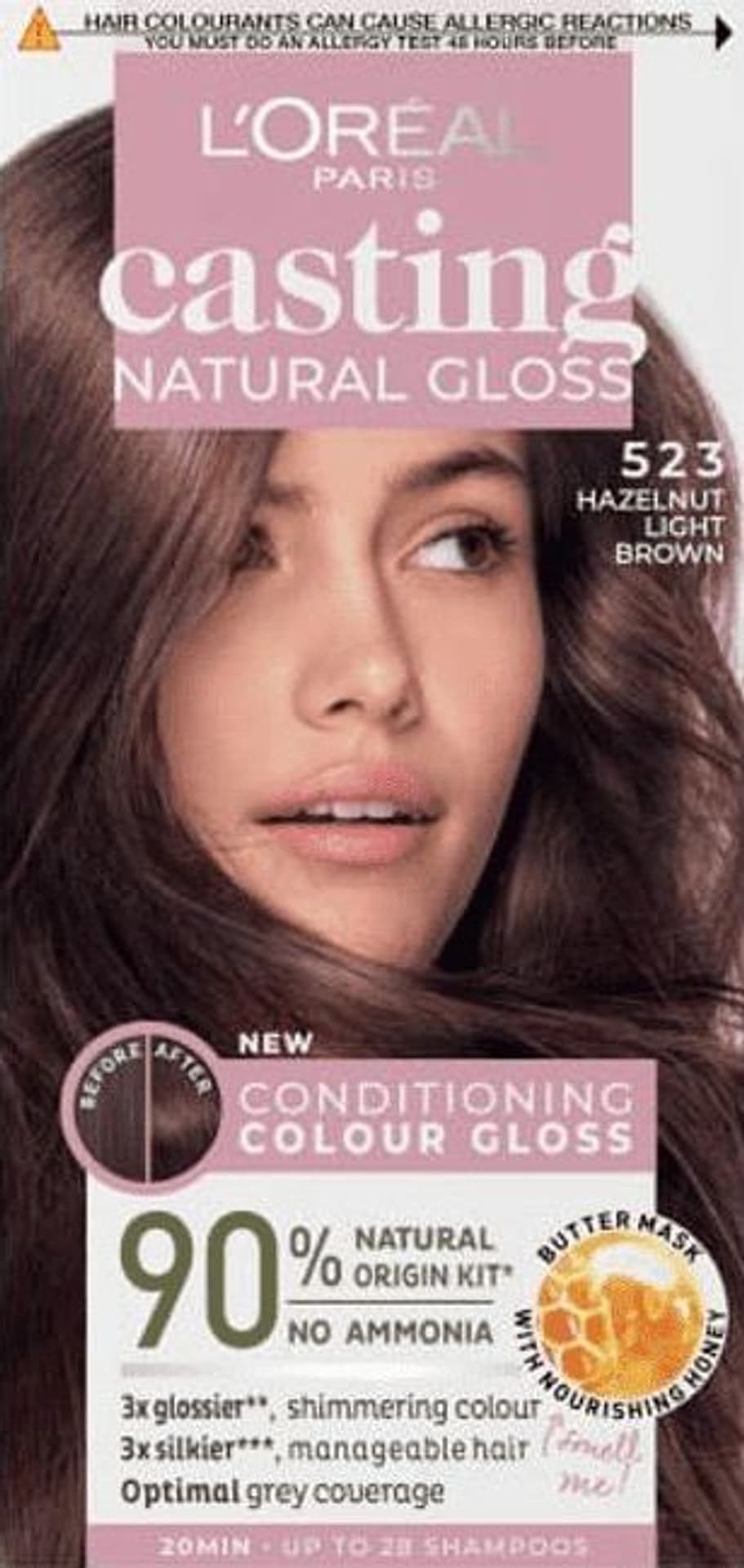

Casting Natural Gloss Krem koloryzujący nr 523 Hazelnut Light Brown 1op.