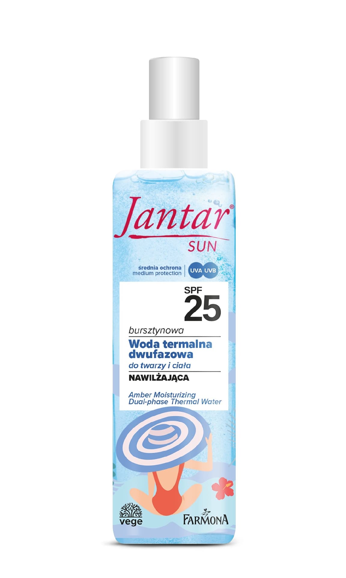 

FARMONA Jantar Sun Bursztynowa Woda termalna dwufazowa do twarzy i ciała SPF25 200ml