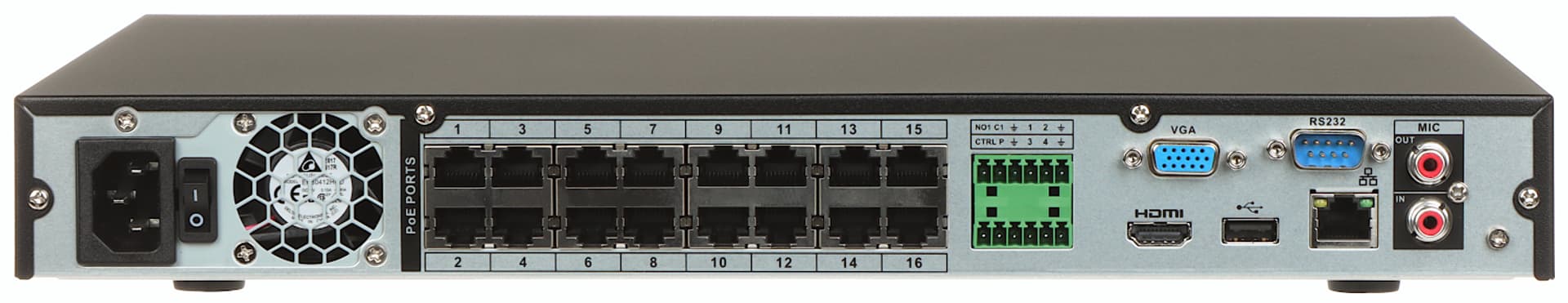 

REJESTRATOR IP NVR4216-16P-EI 16 KANAŁÓW, 16 PoE WizSense DAHUA